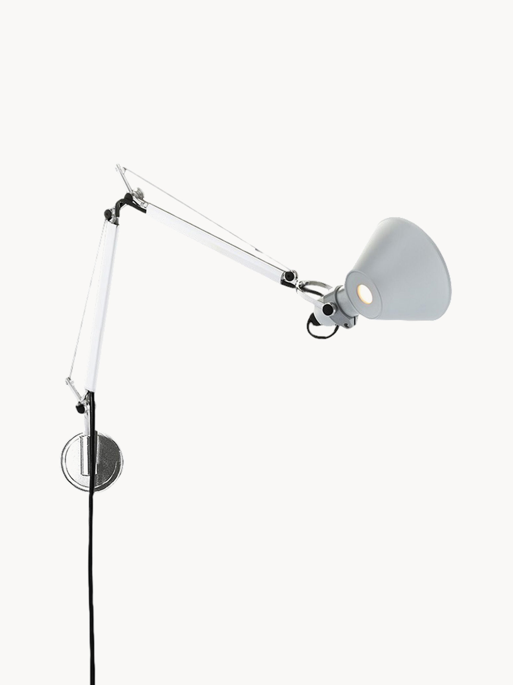 Grande applique murale orientable Samuel - Blanc, Noir