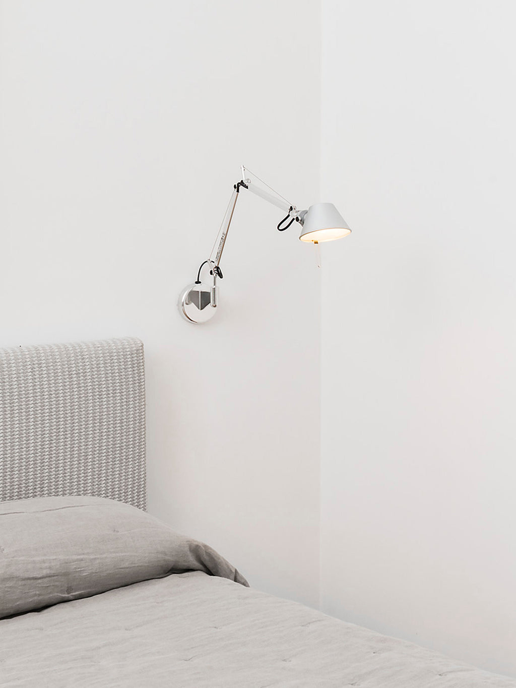 Grande applique murale orientable Samuel - Blanc, Noir