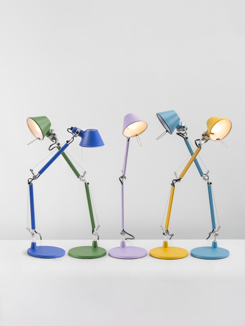 Lampe de bureau orientable Samuel - Bleu roi, mat