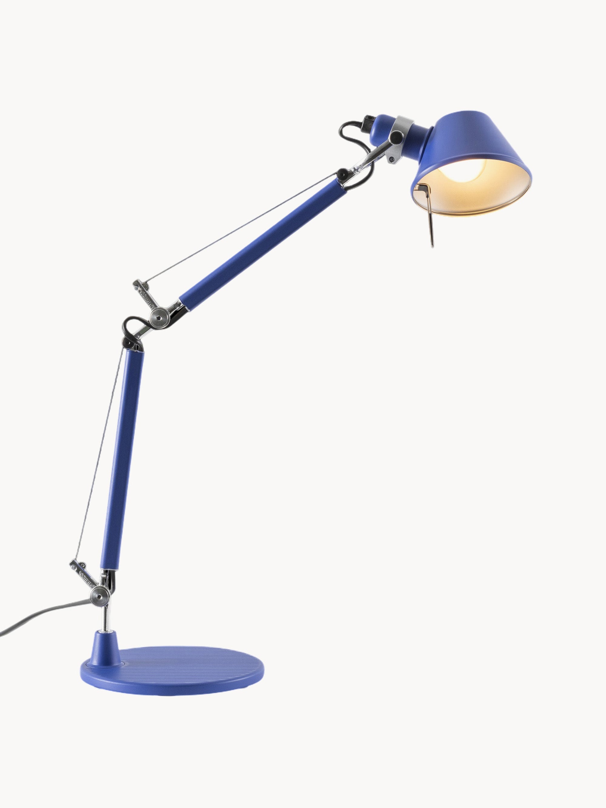 Lampe de bureau orientable Samuel - Bleu roi, mat
