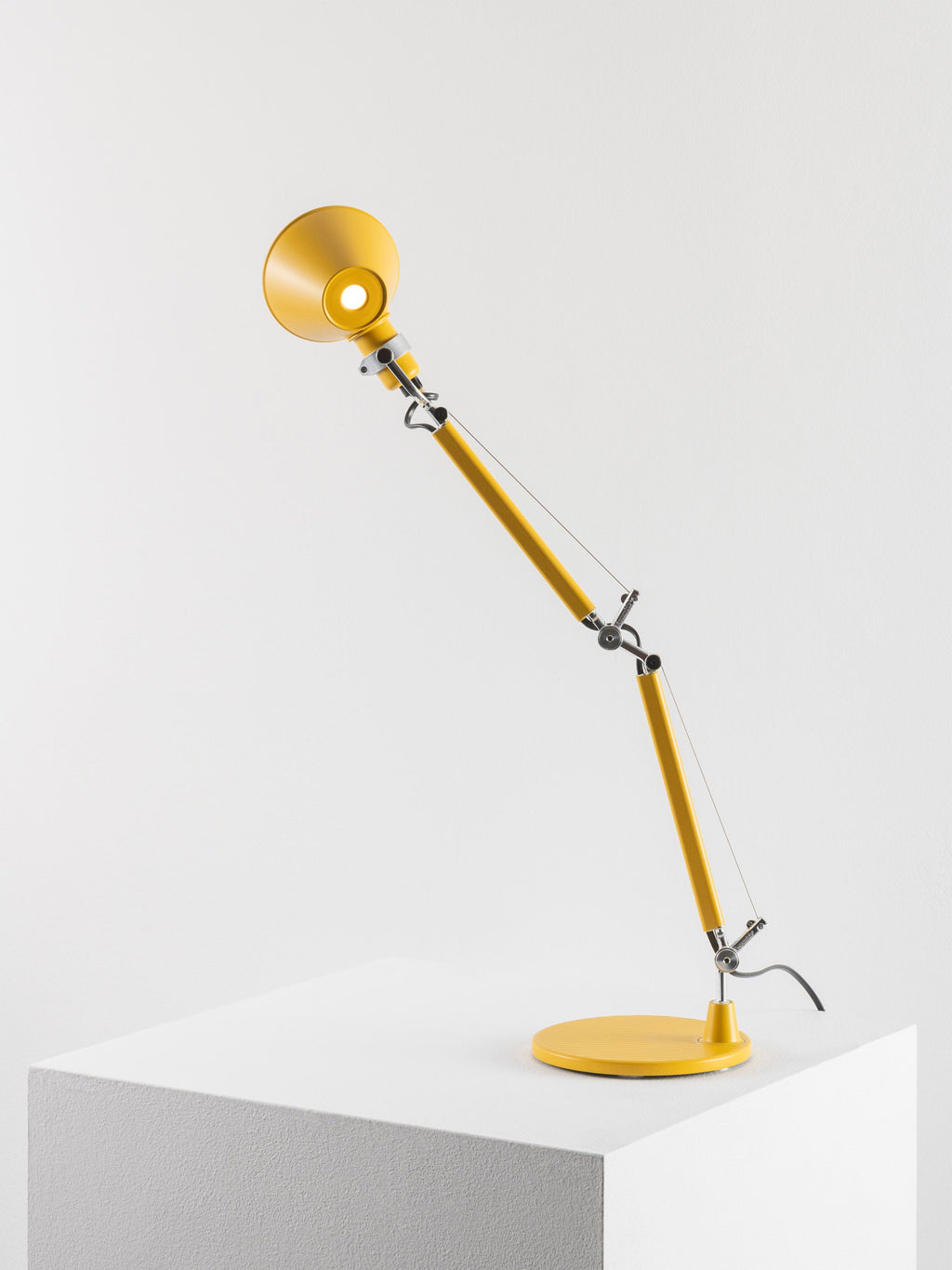 Lampe de bureau orientable Samuel - Jaune soleil, mat