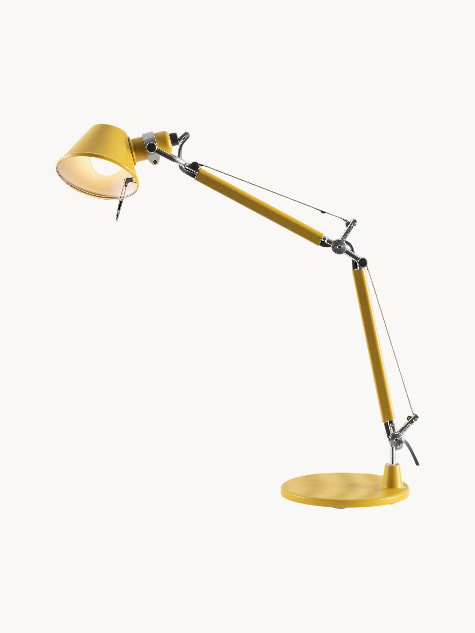 Lampe de bureau orientable Samuel - Jaune soleil, mat