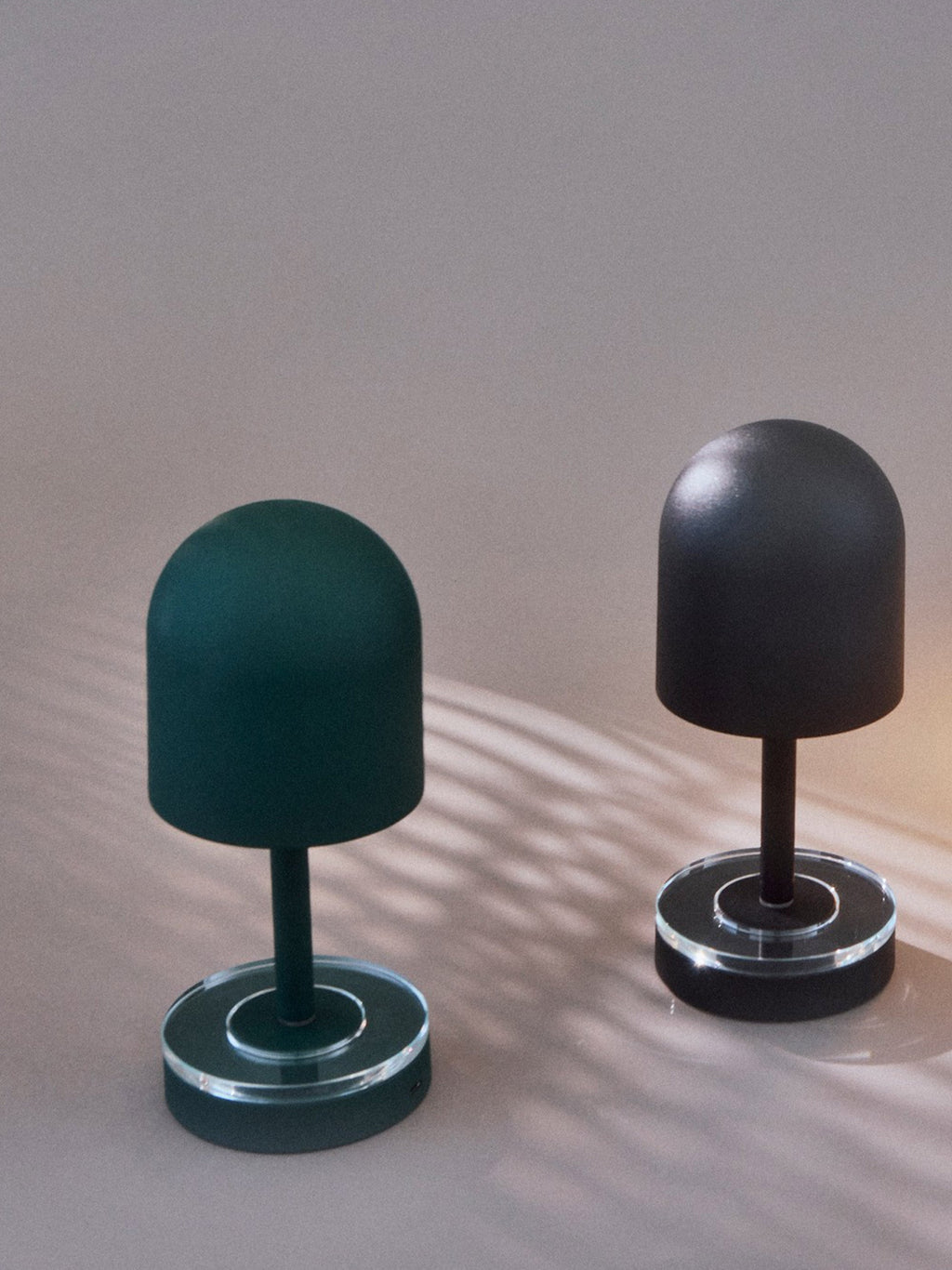 Lampe à poser LED d'extérieur Jussi, intensité ajustable - Bleu pétrole