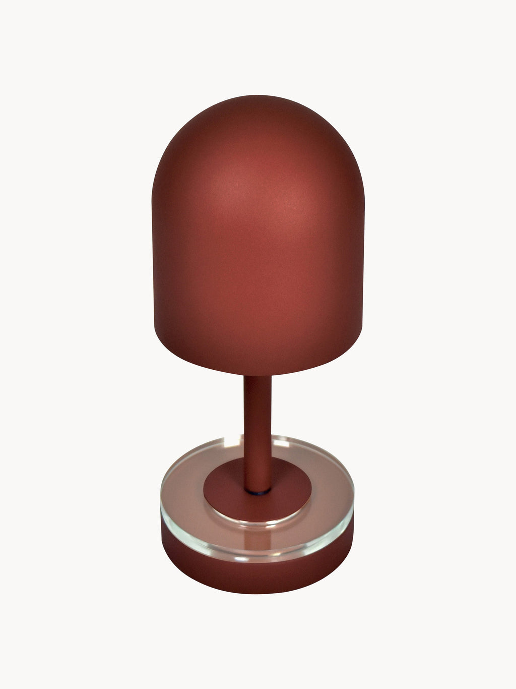 Lampe à poser LED d'extérieur Jussi, intensité ajustable - Rouge rouille
