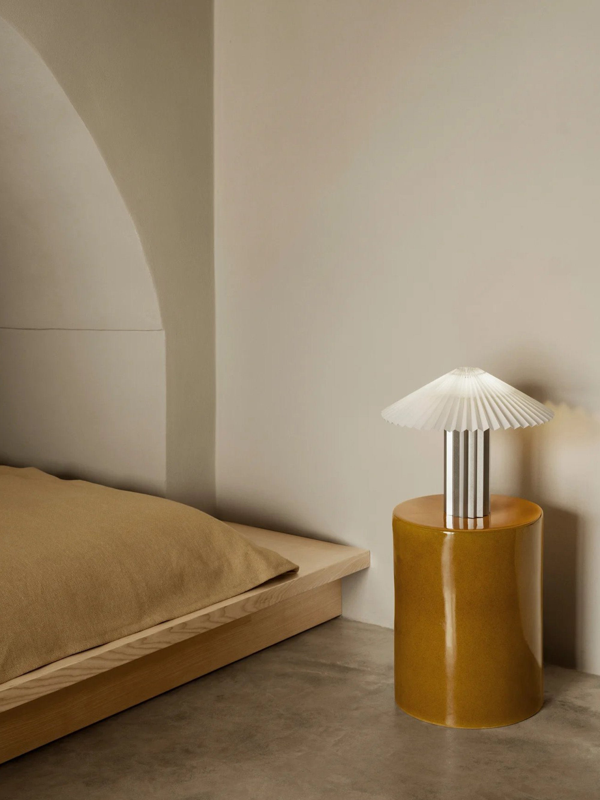 Lampe à poser à intensité variable Eyolf - Blanc cassé, argenté