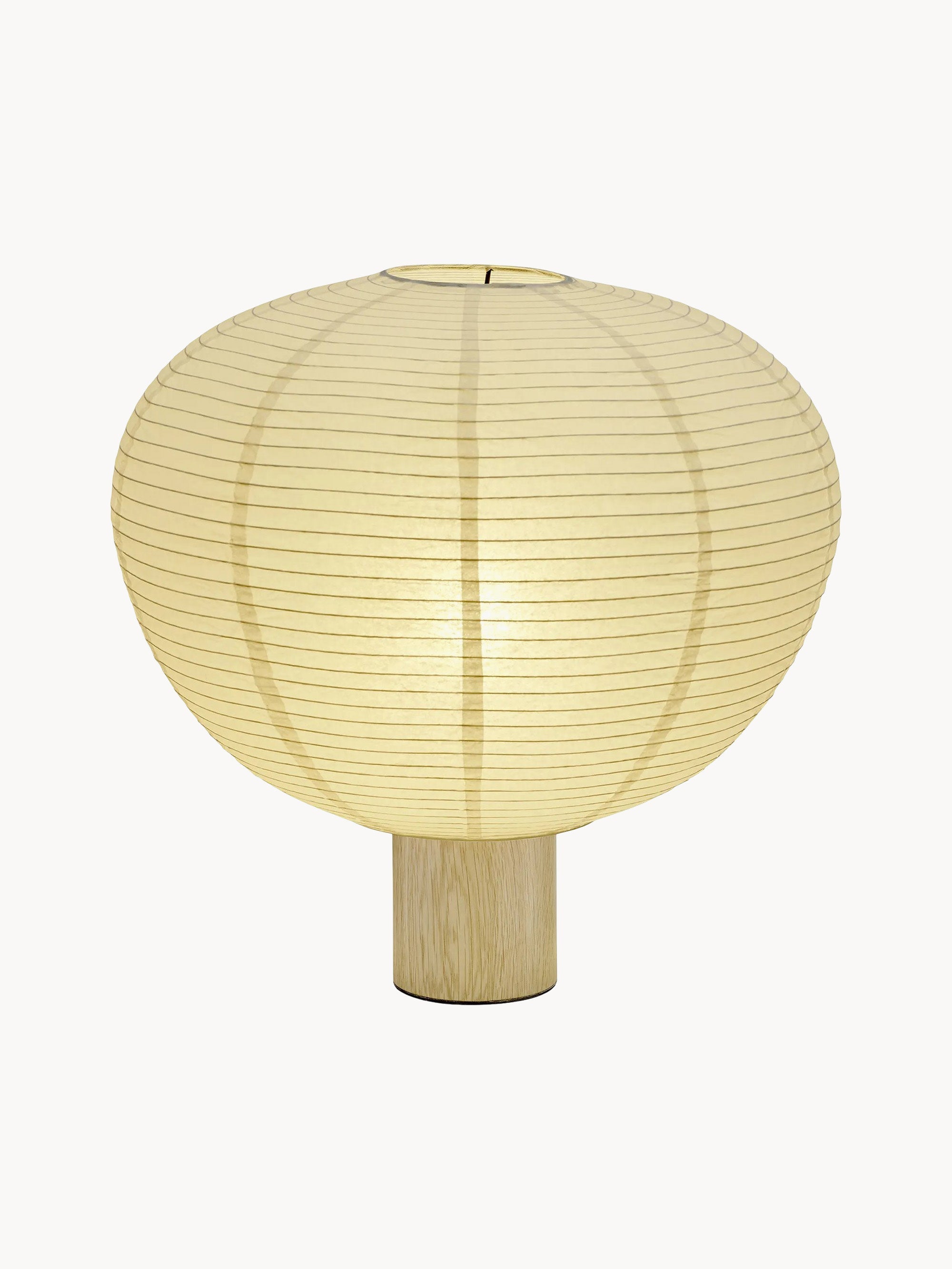 Lampe à poser à intensité variable Faber - Bois de chêne, blanc