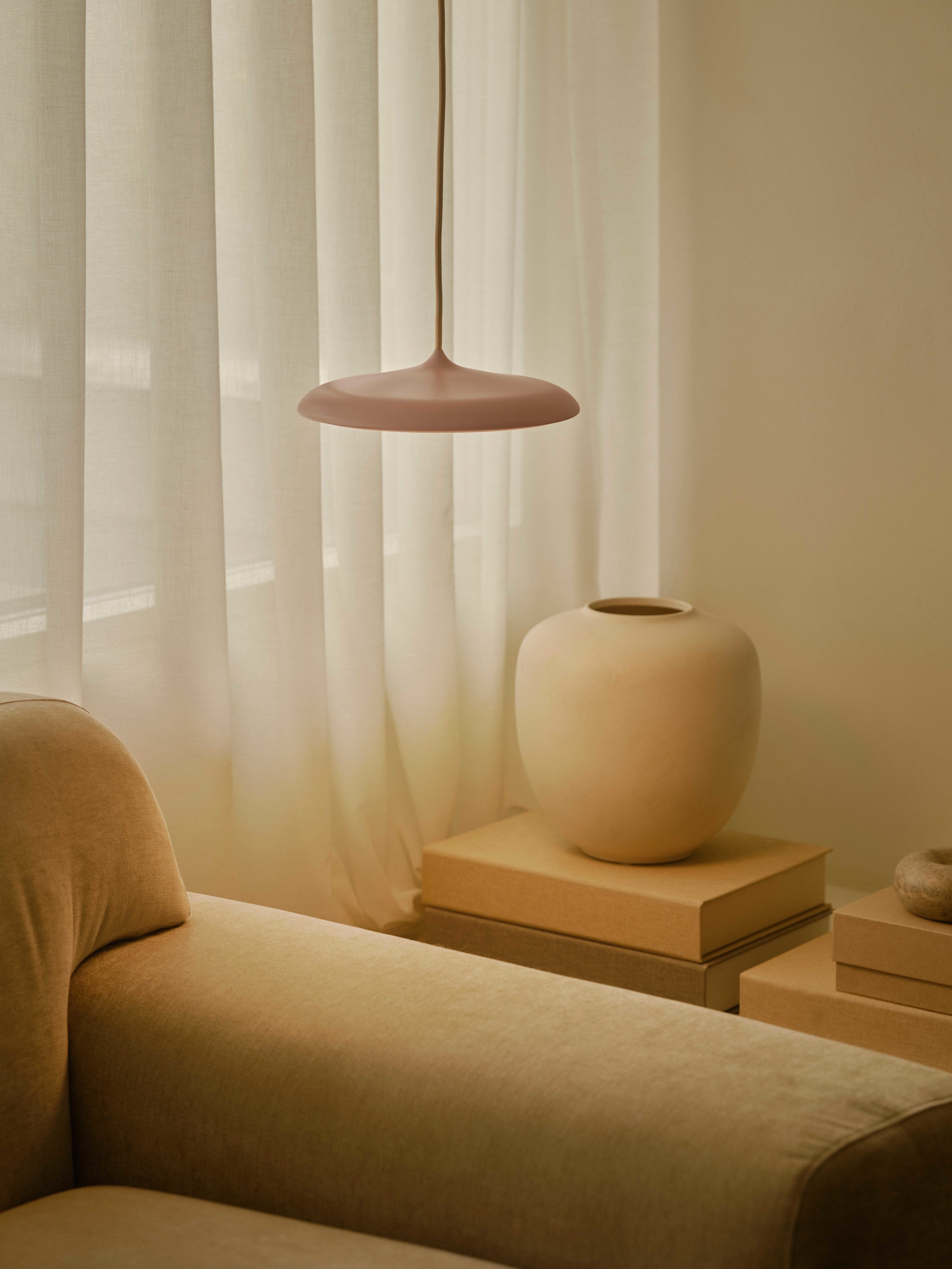 Suspension LED Boel - Rose pâle