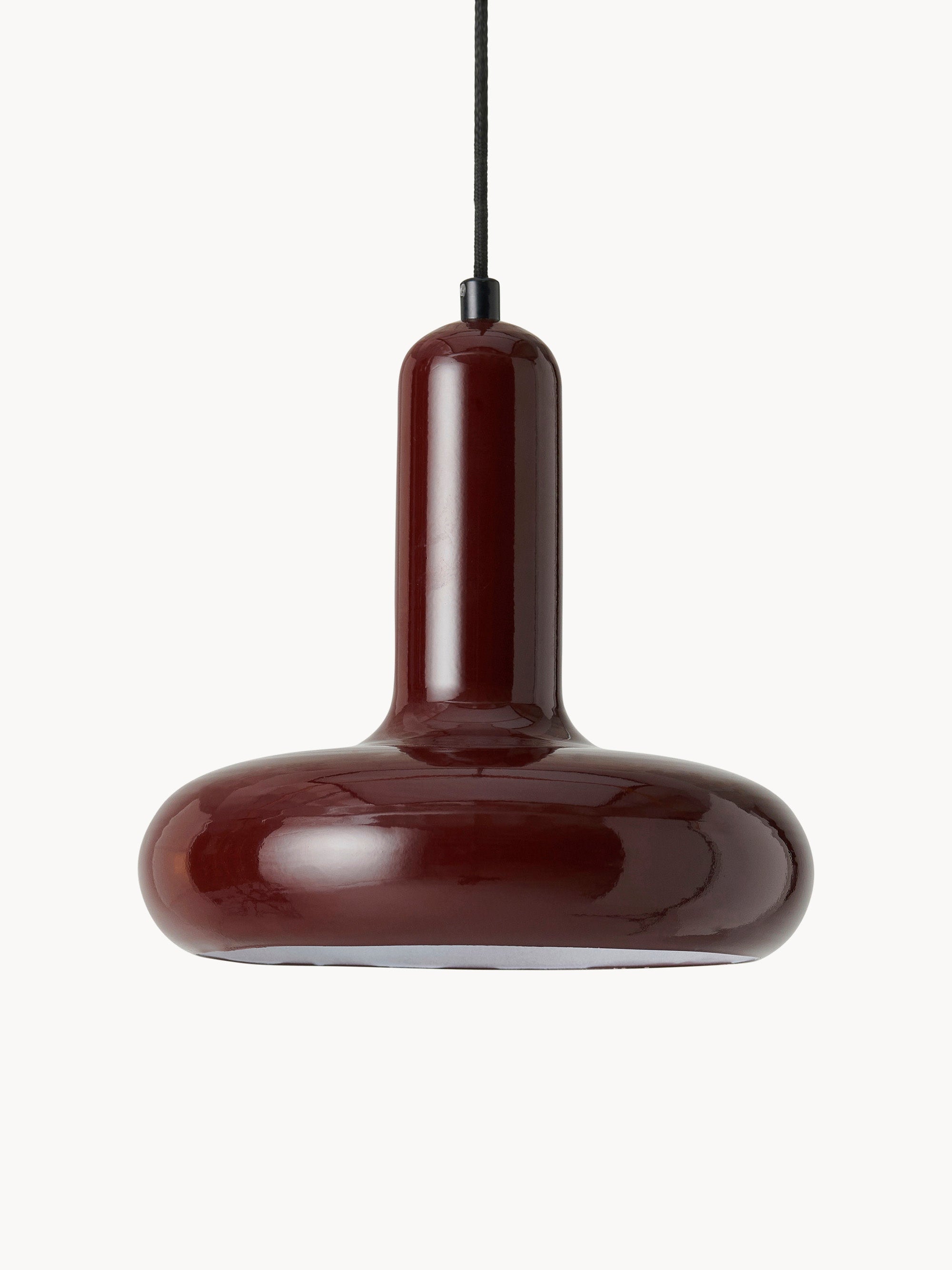 Petite suspension avec prise secteur Morgan - Rouge bordeaux