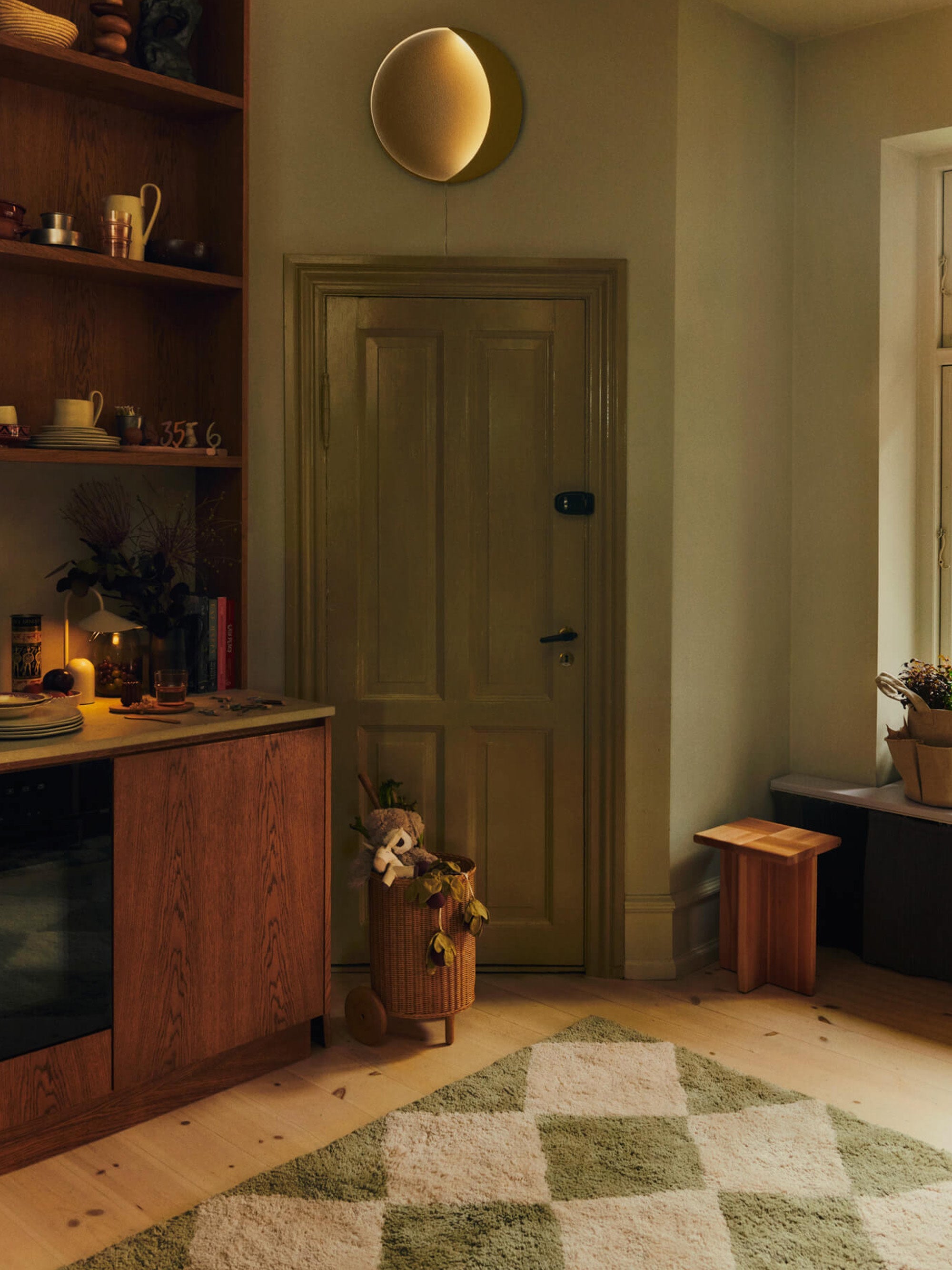 Applique murale LED à intensité variable Rye - Vert sauge