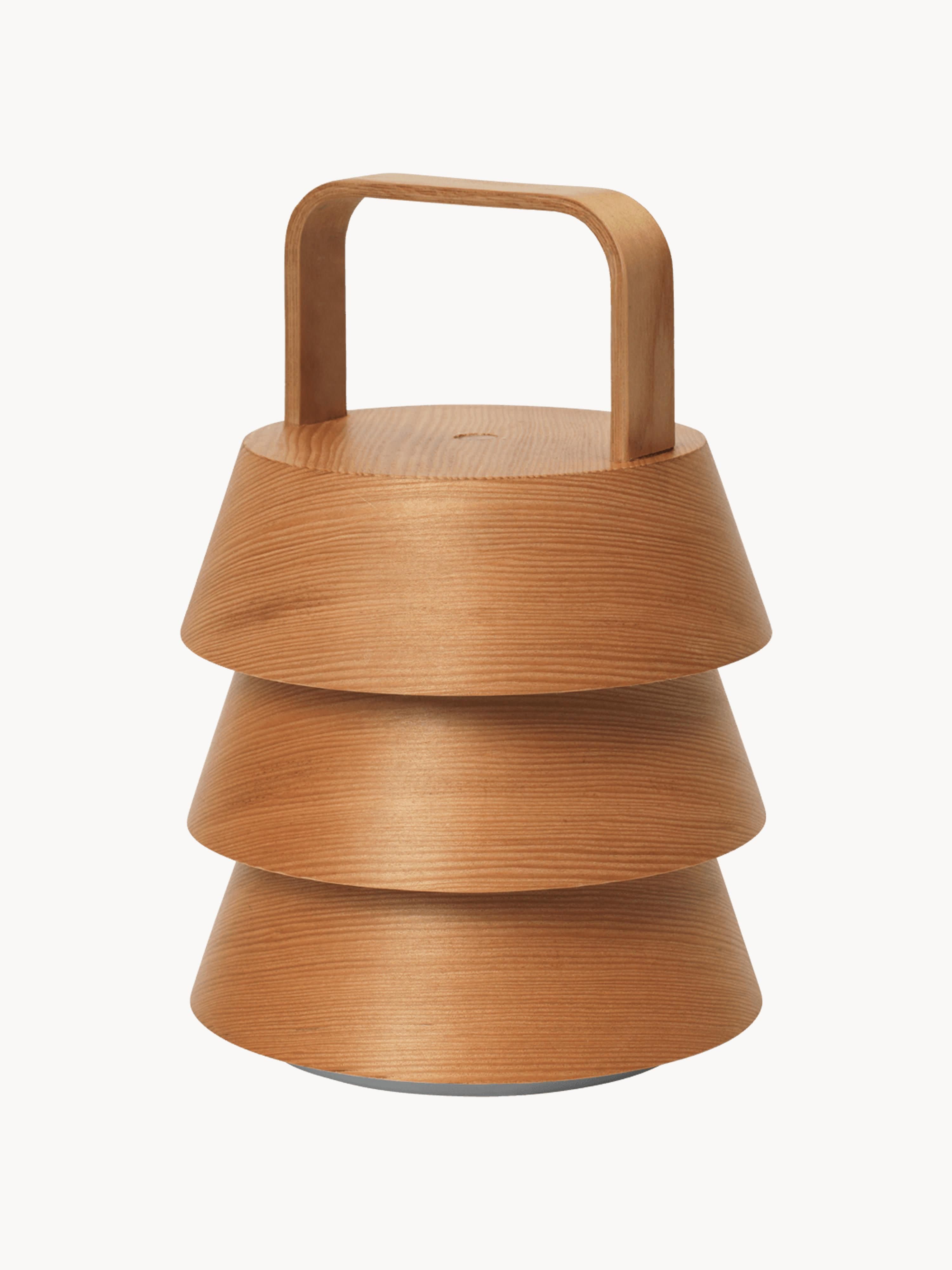 Lampe à poser LED mobile Percival - Bois de Douglas