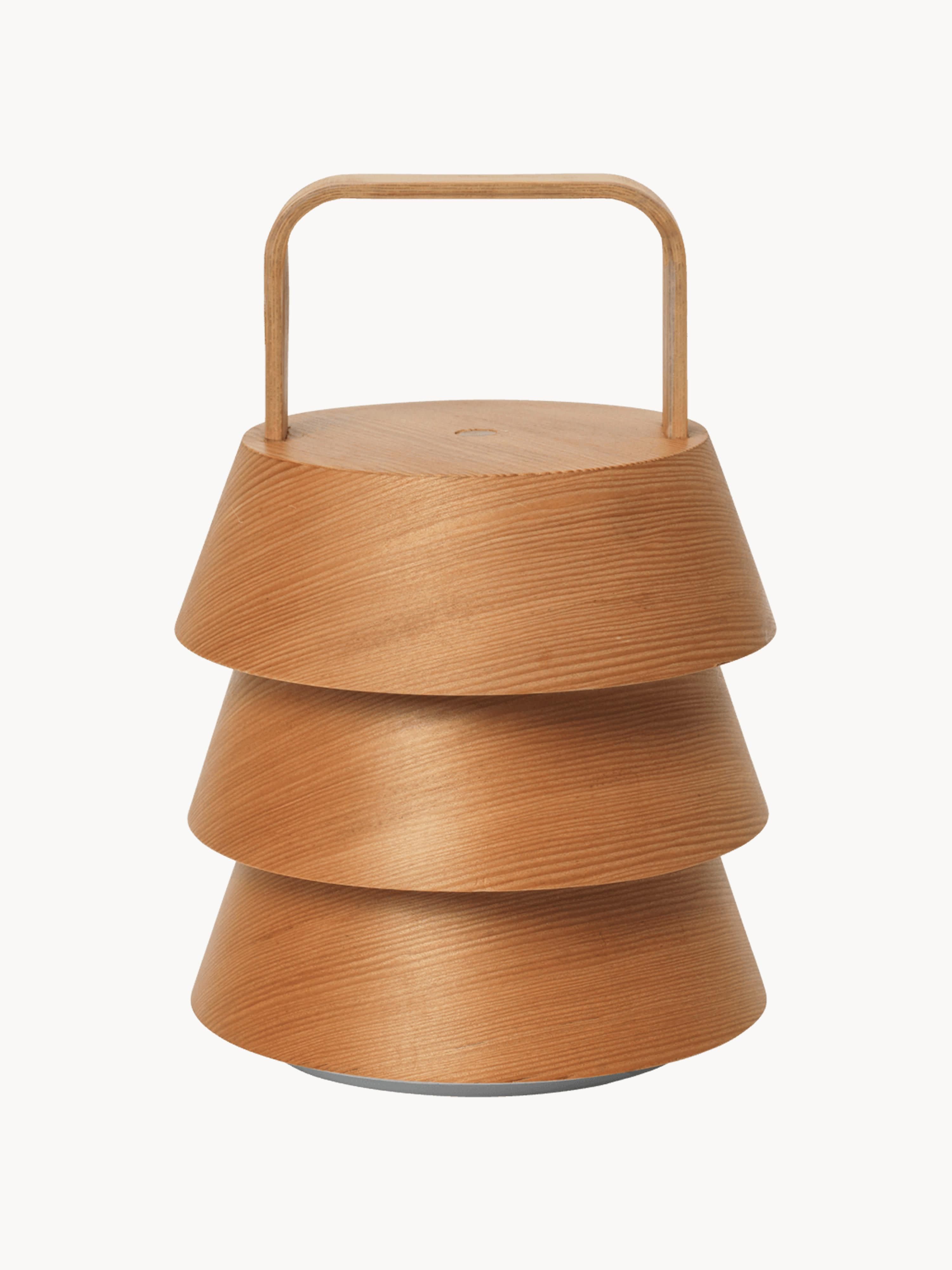 Lampe à poser LED mobile Percival - Bois de Douglas