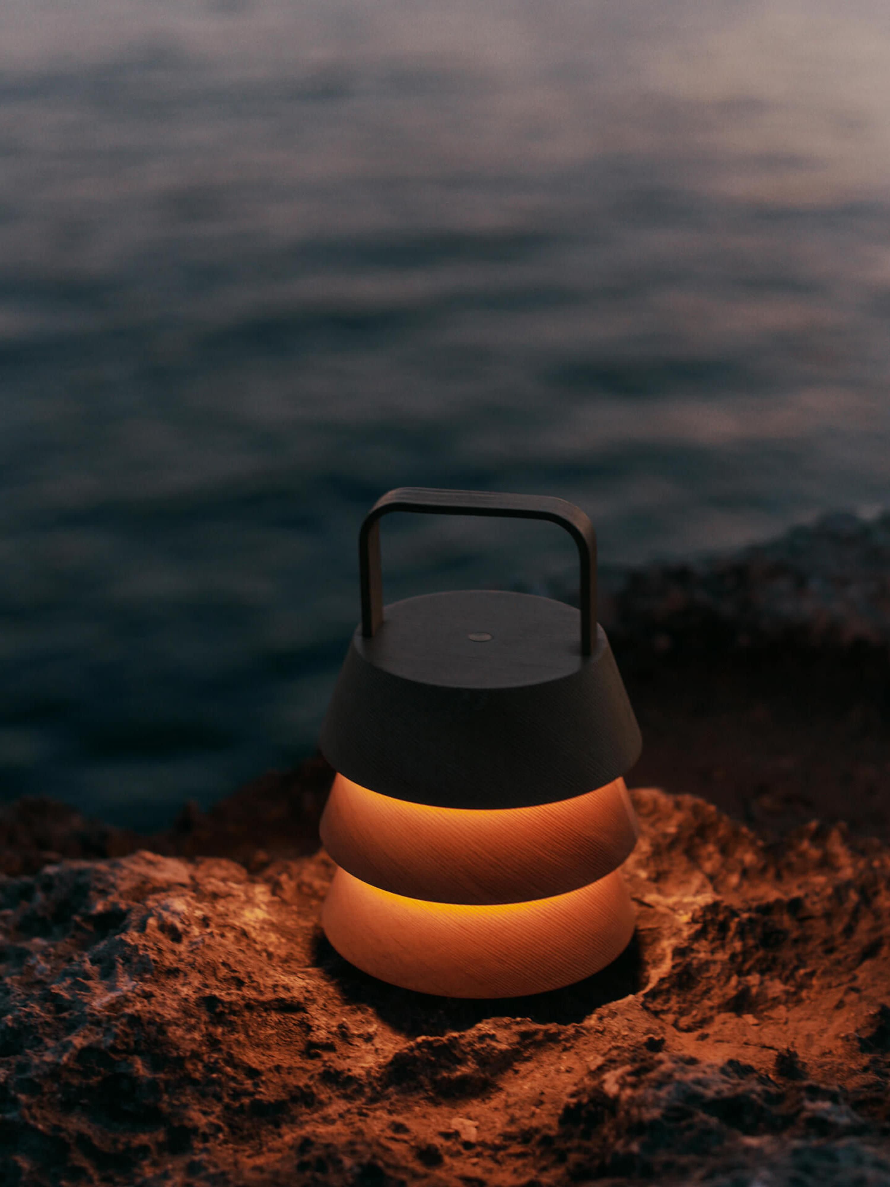 Lampe à poser LED mobile Percival - Bois de Douglas