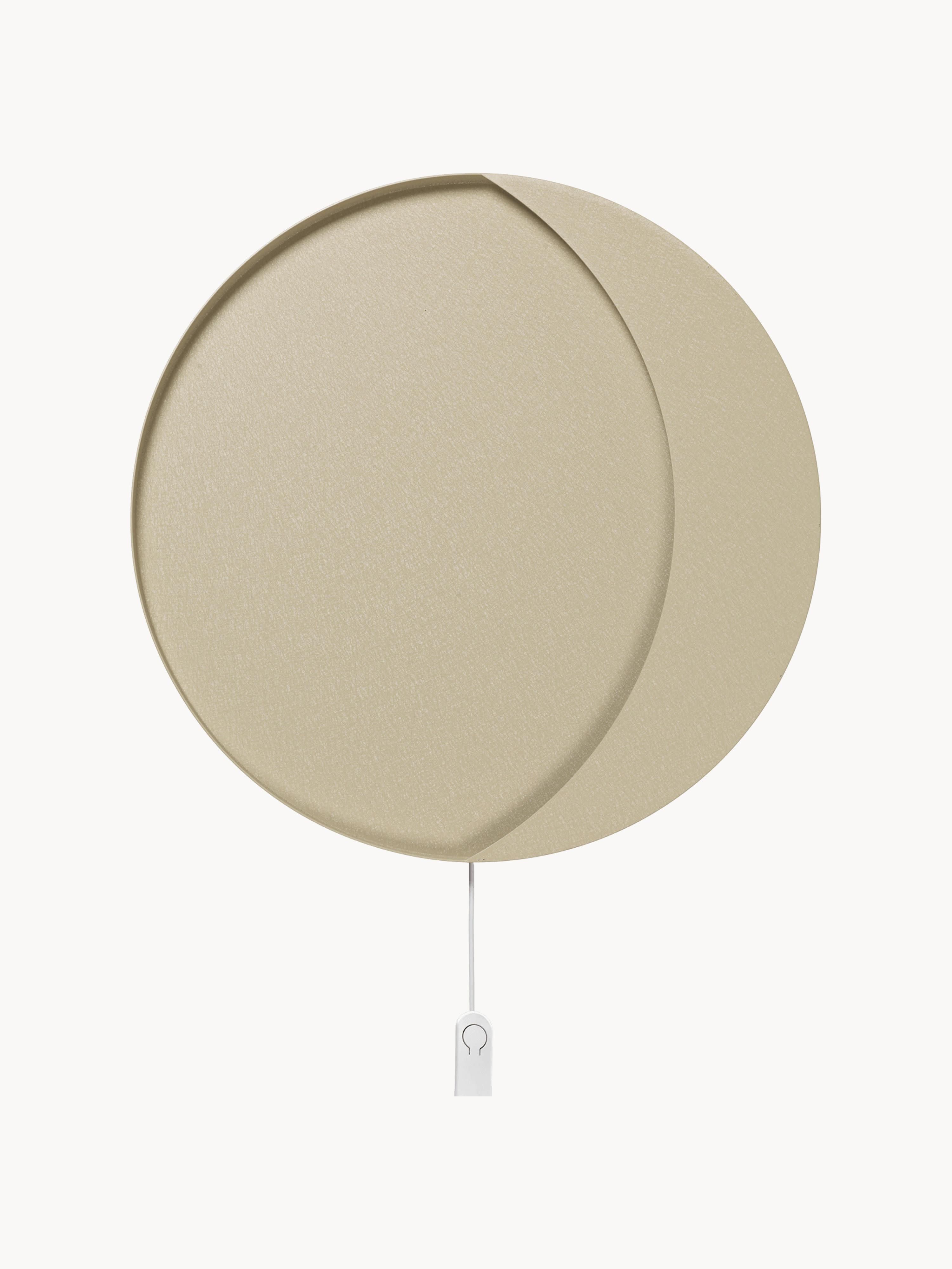 Applique murale LED avec prise secteur Rye, intensité ajustable - Beige