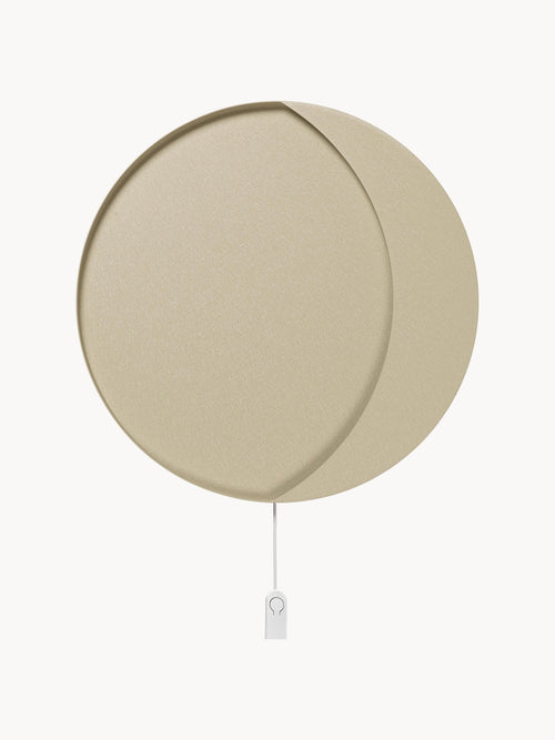 Applique murale LED avec prise secteur Rye, intensité ajustable - Beige
