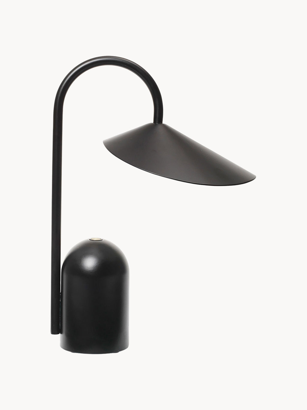Petite lampe à poser LED mobile Ewan, intensité ajustable - Noir