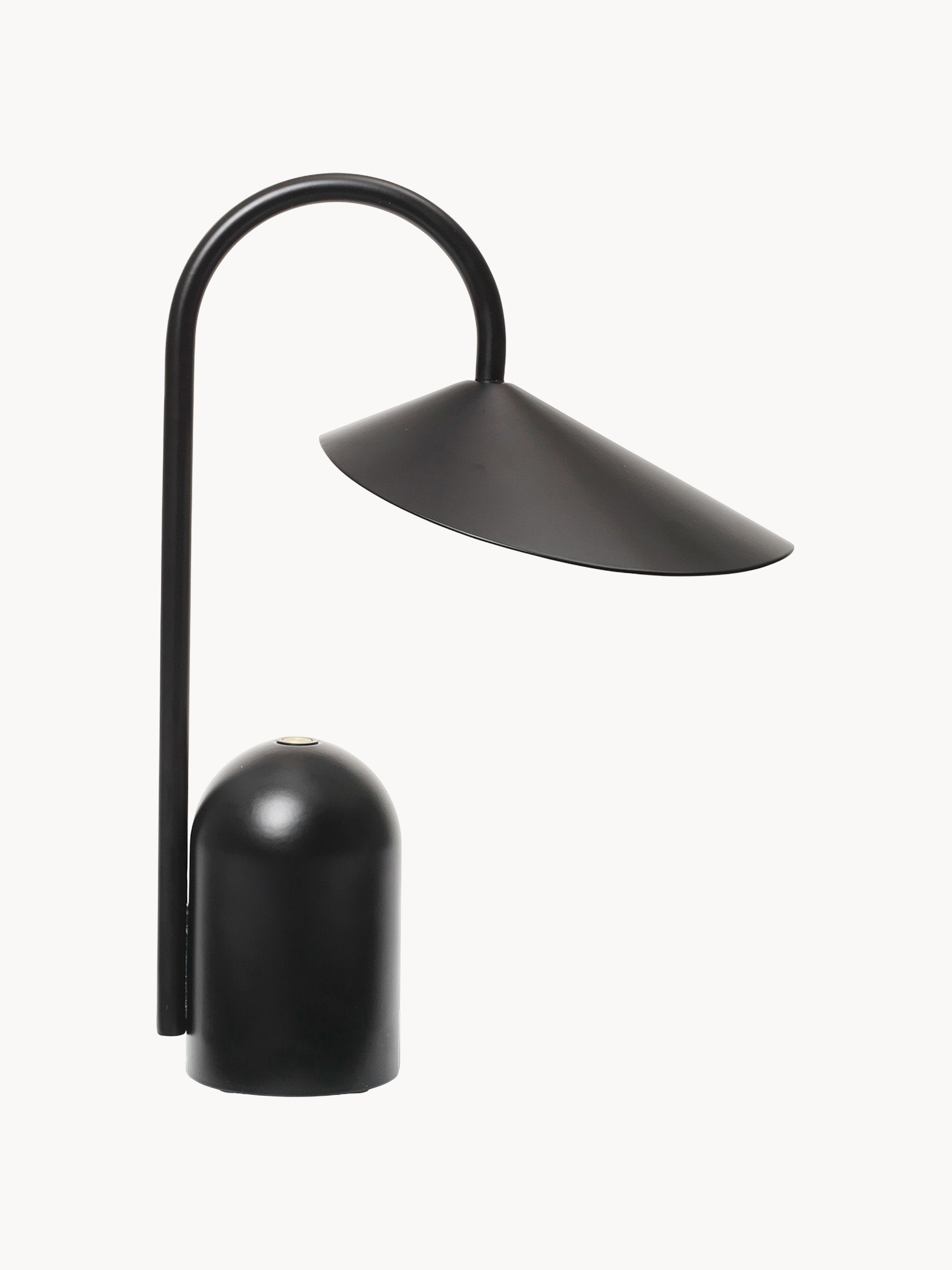 Petite lampe à poser LED mobile Ewan, intensité ajustable - Noir