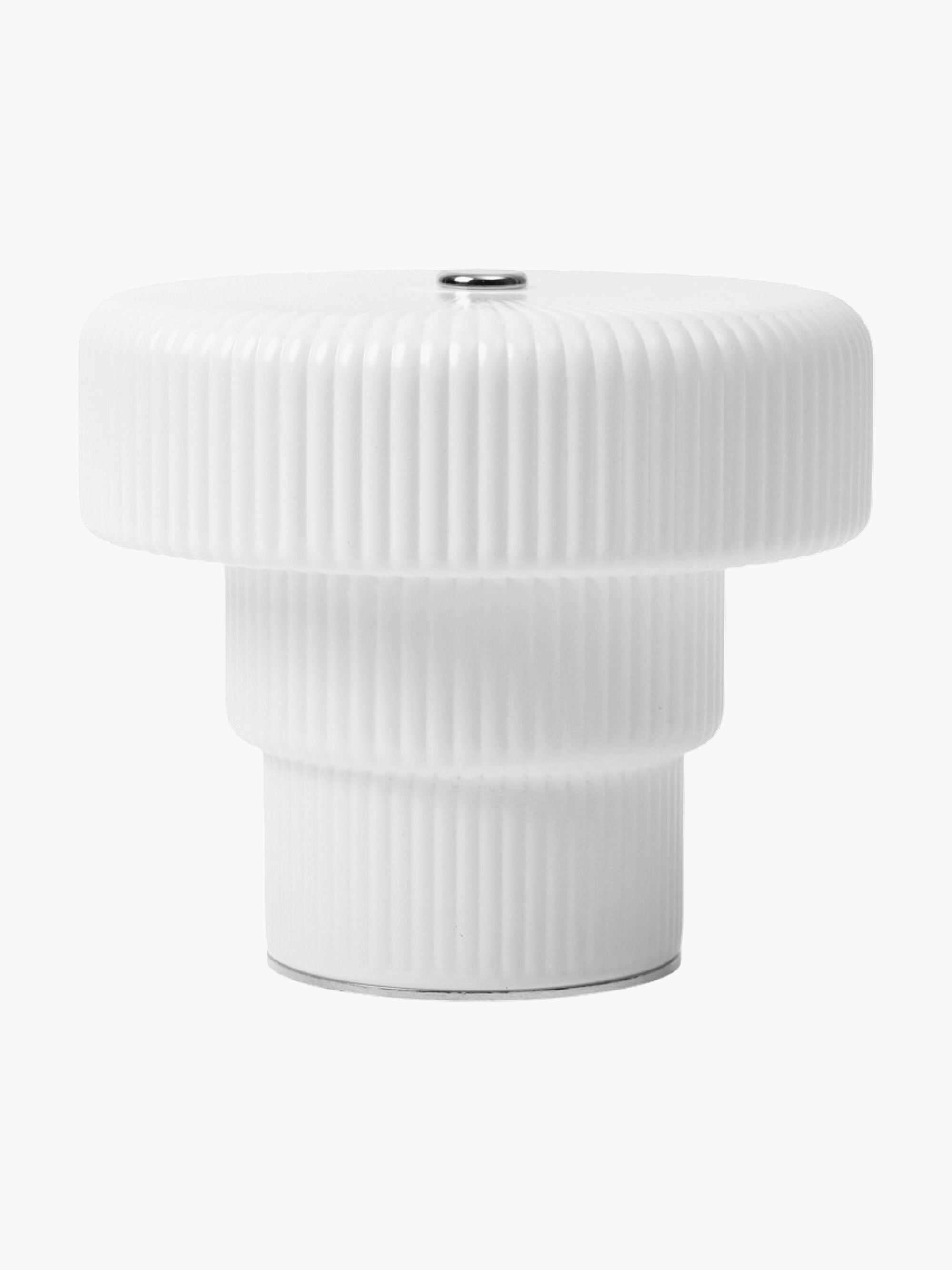Lampe à poser LED soufflée bouche Jorund, intensité ajustable - Blanc