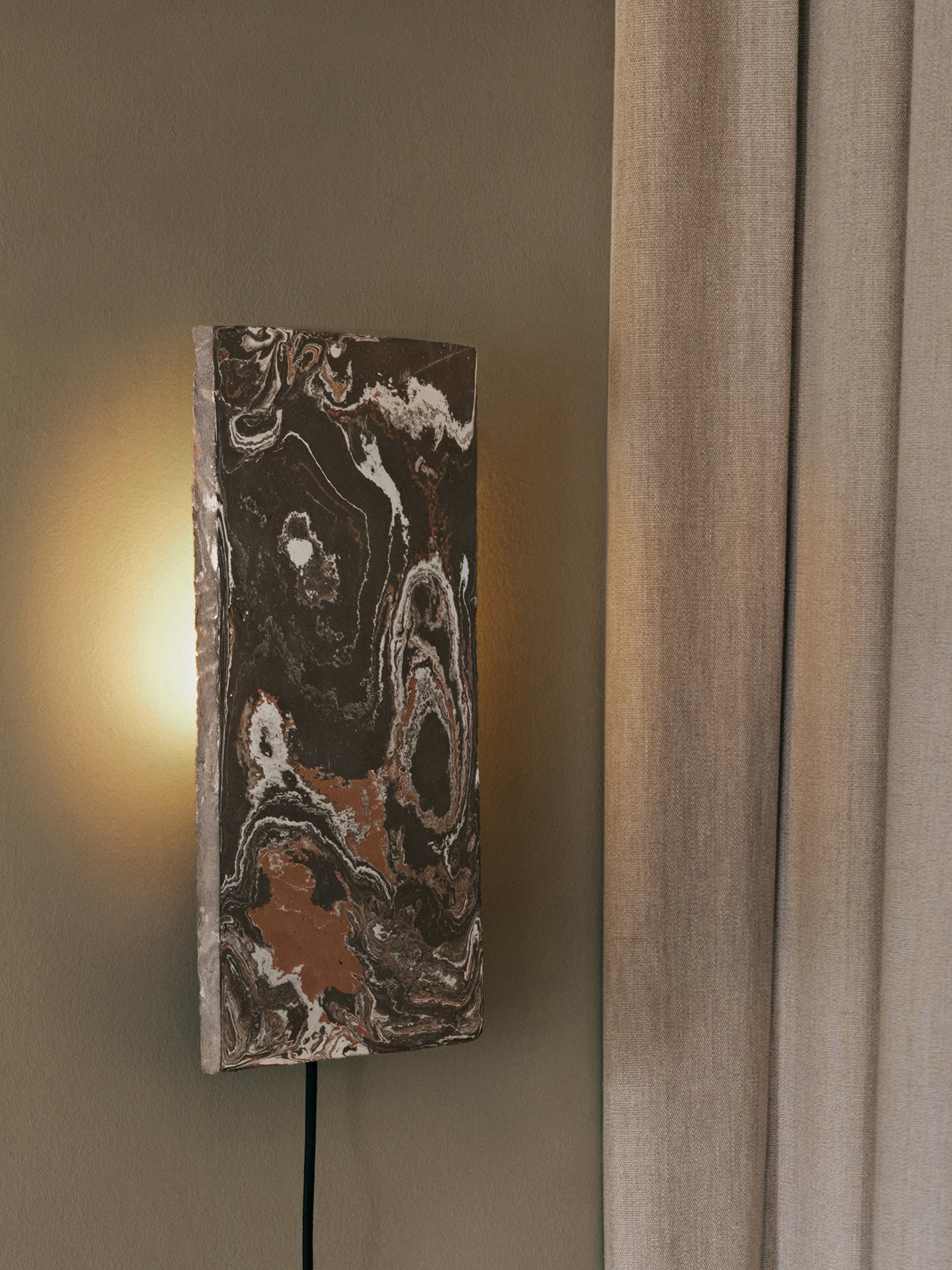 Applique murale Wreston - Tons bruns