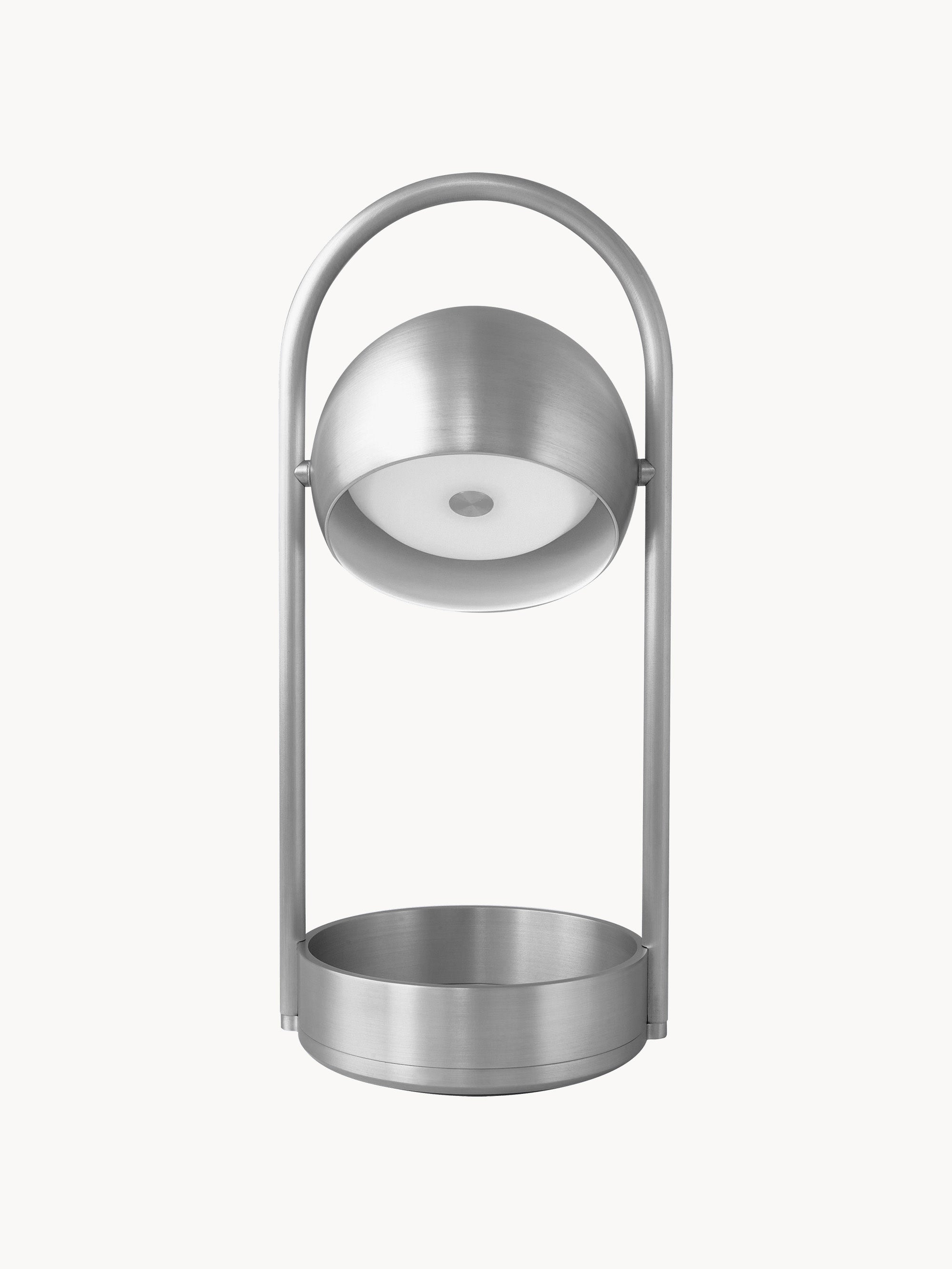 Lampe à poser LED portable Viljar, intensité ajustable - Argenté