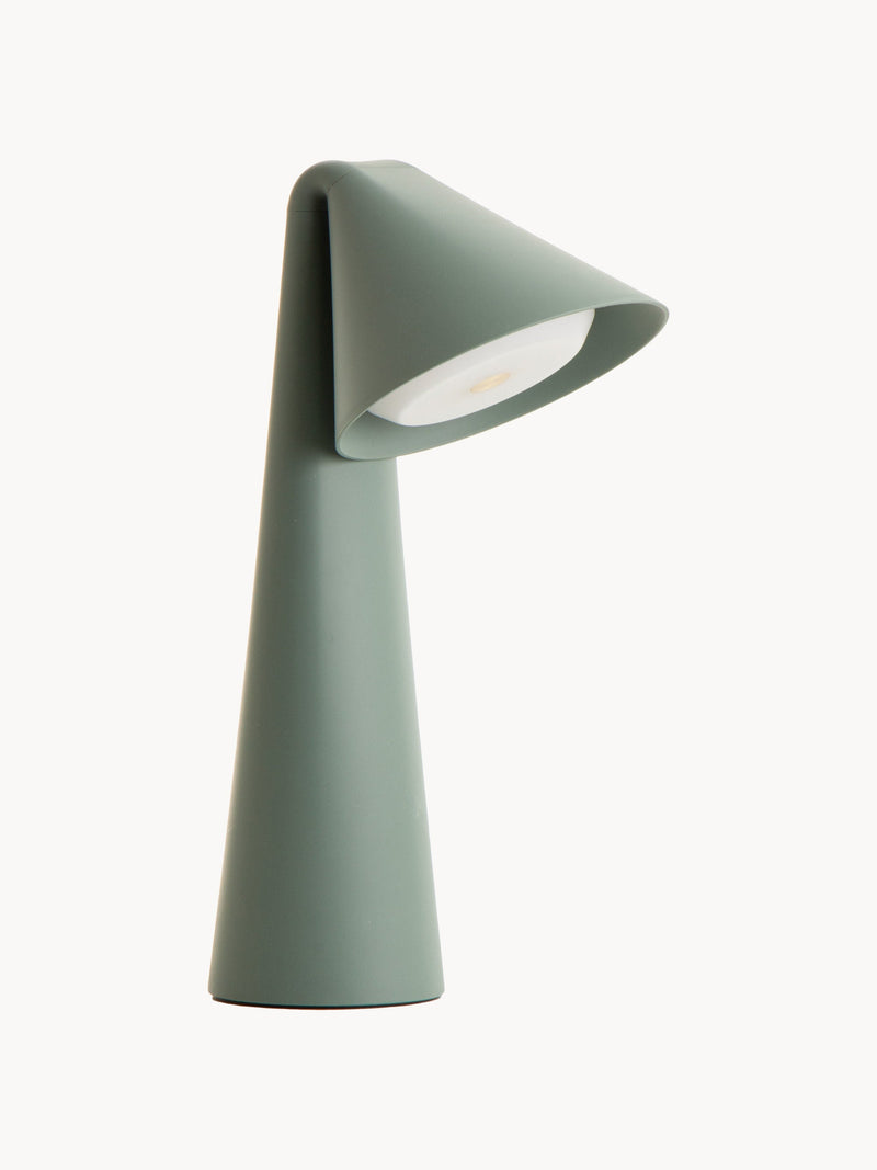 Lampe à poser LED portable Thoralf, intensité ajustable - Vert sauge