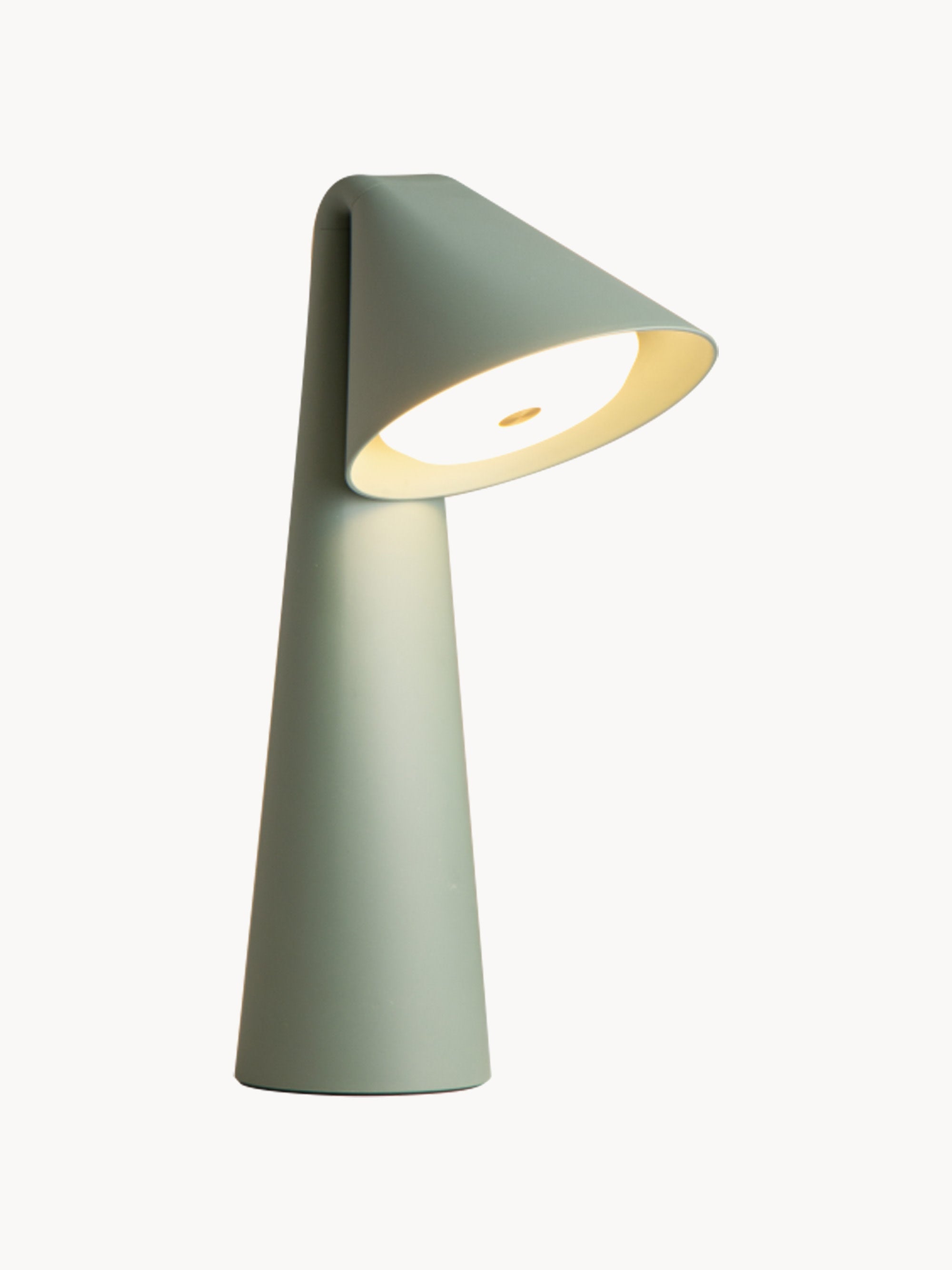 Lampe à poser LED portable Thoralf, intensité ajustable - Vert sauge