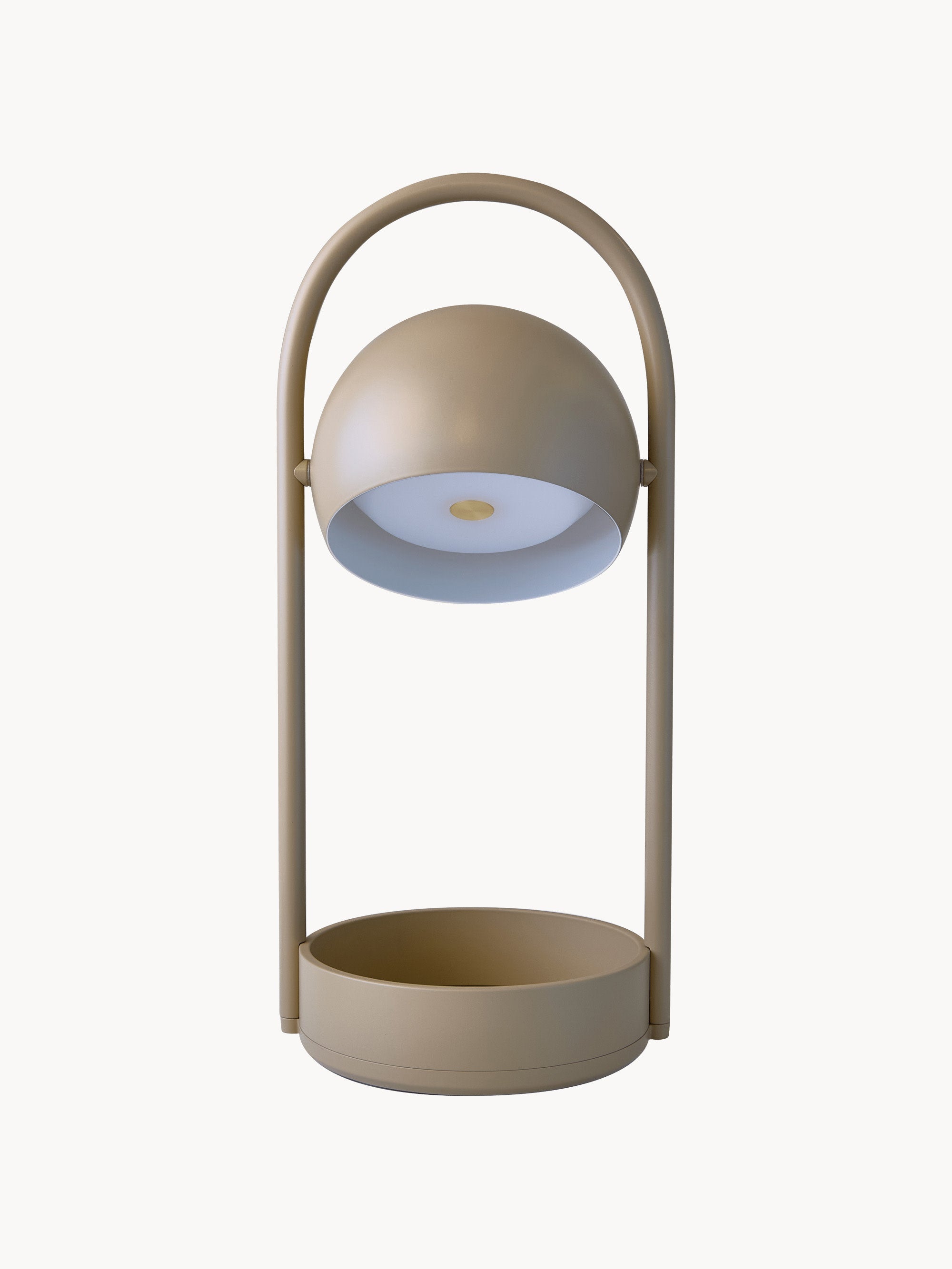 Lampe à poser LED portable Viljar, intensité ajustable - Beige