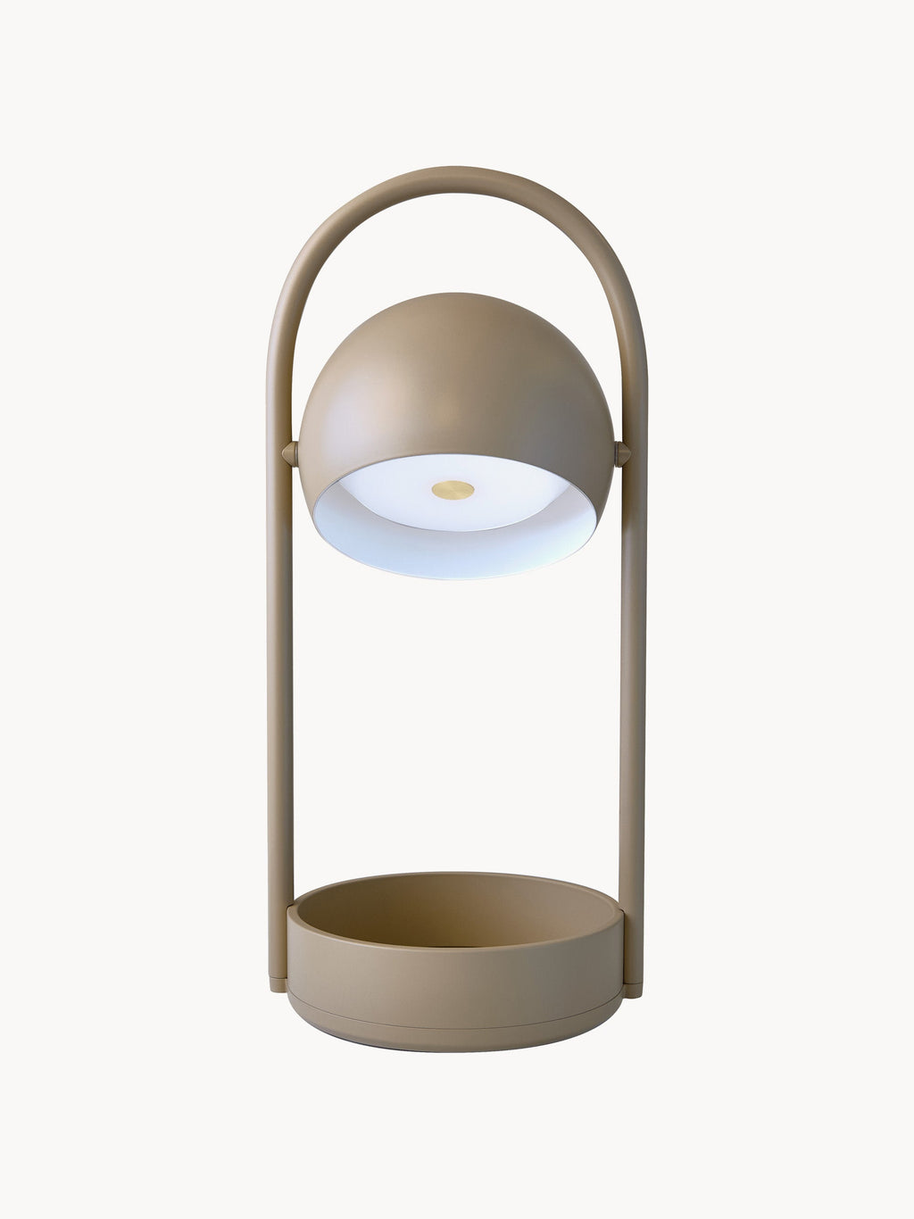 Lampe à poser LED portable Viljar, intensité ajustable - Beige
