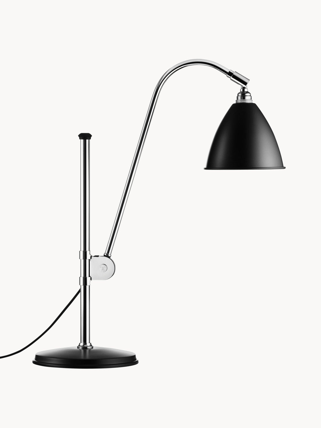 Grande lampe à poser Boyd, hauteur réglable - Noir, argenté