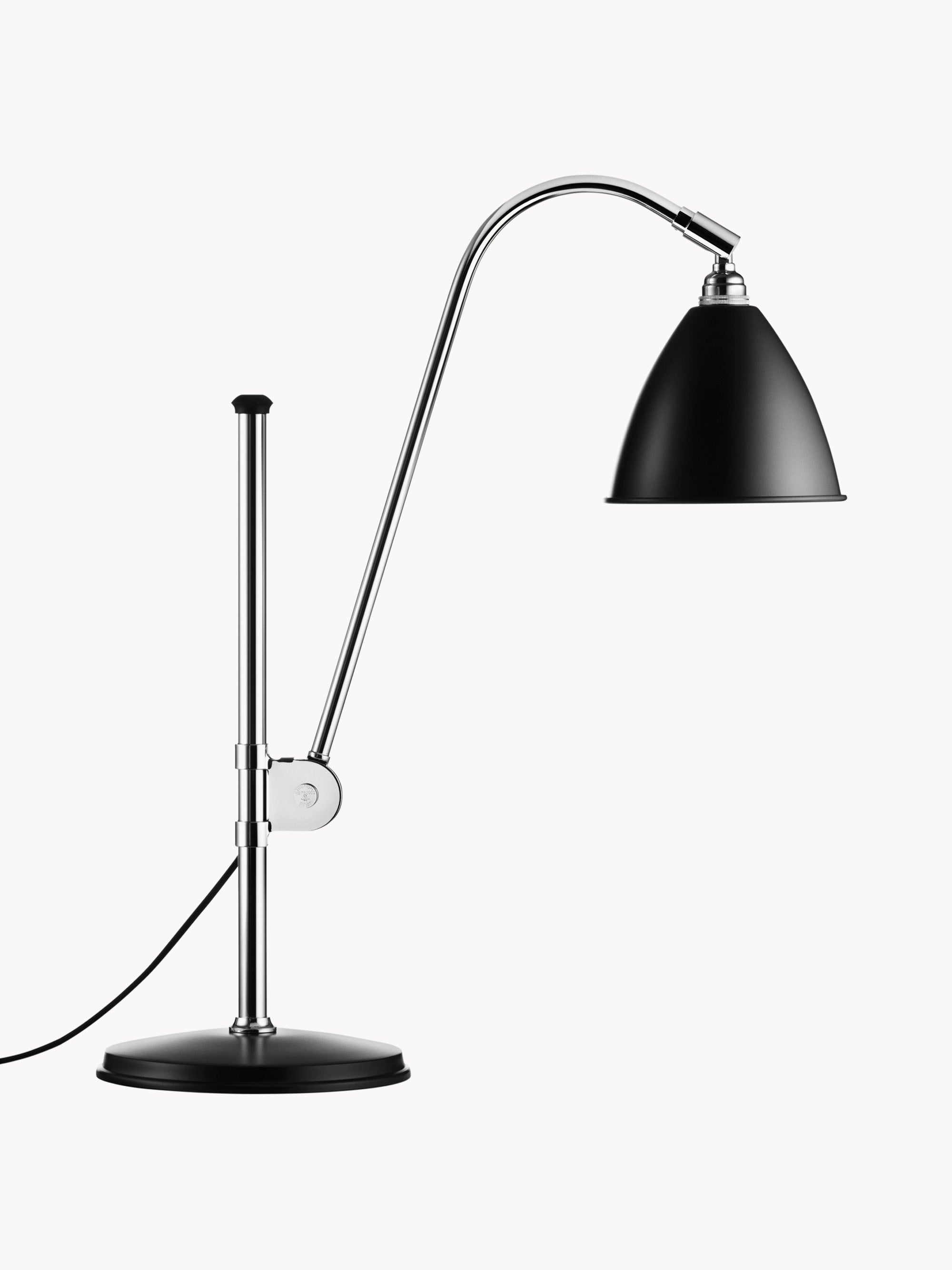Grande lampe à poser Boyd, hauteur réglable - Noir, argenté
