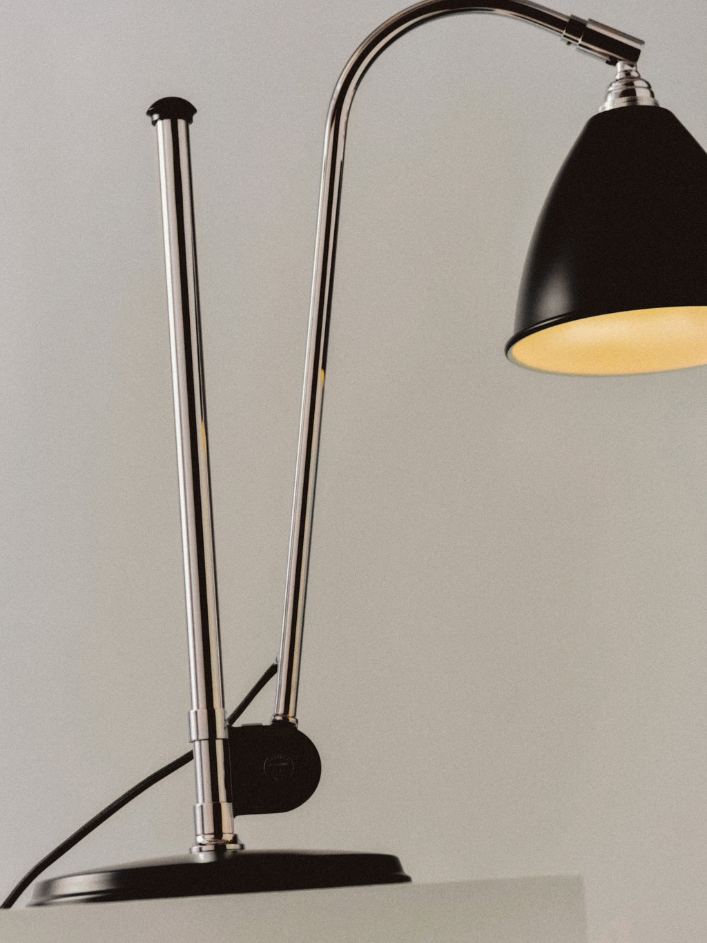 Grande lampe à poser Boyd, hauteur réglable - Noir, argenté