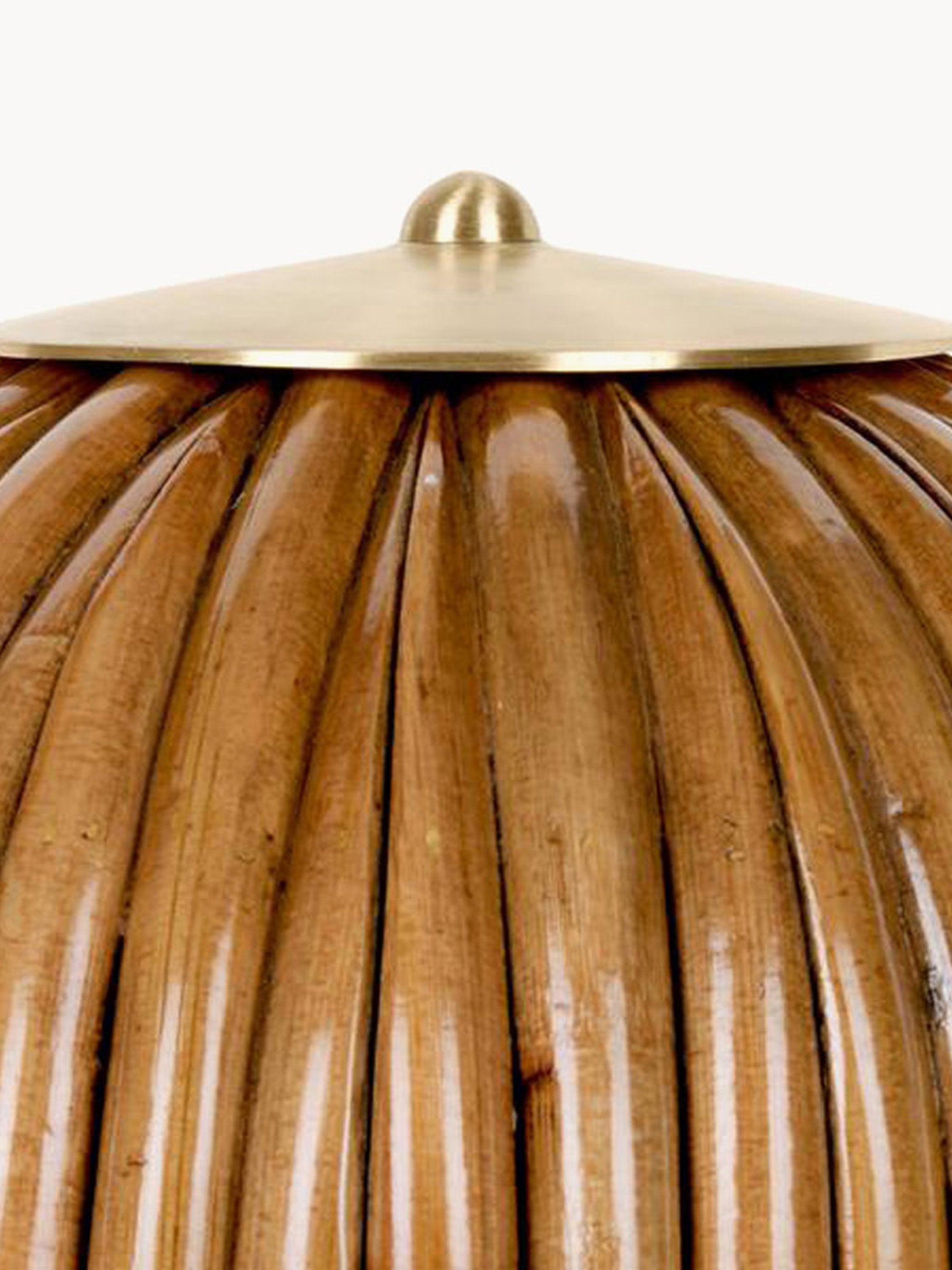 Petit lampadaire en rotin Irvin - Brun