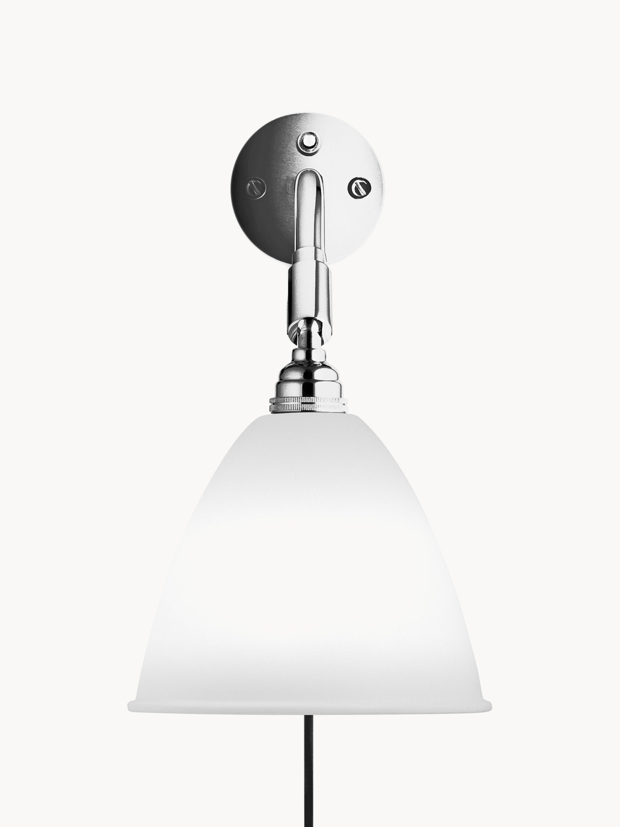 Applique murale à brancher Lewin - Blanc, argenté