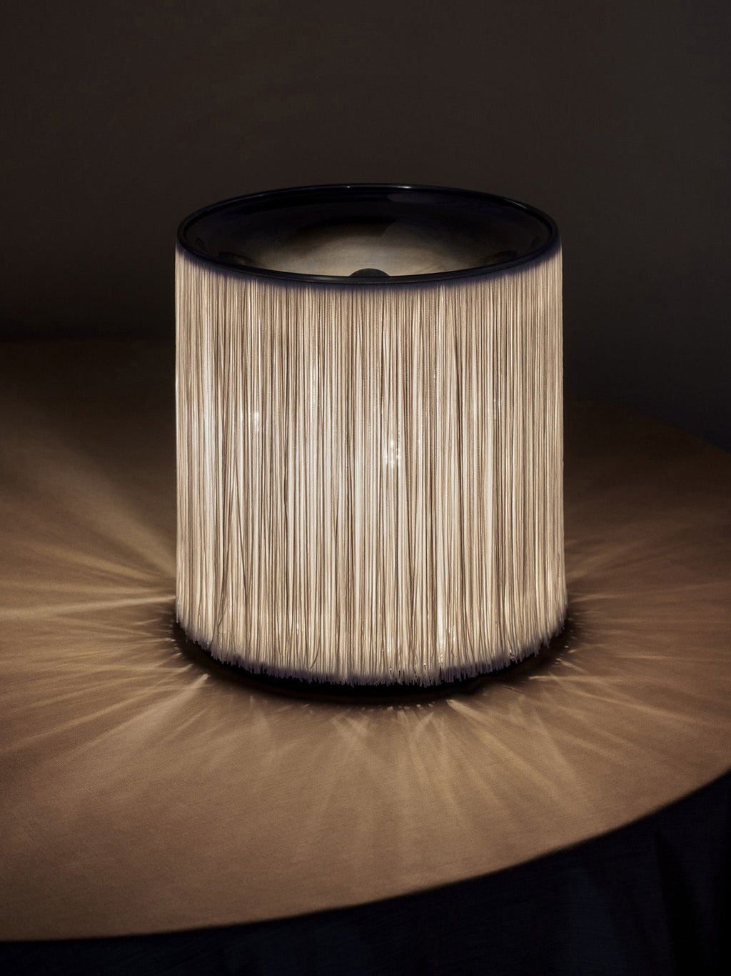 Lampe à poser Brampton - Blanc cassé, argenté