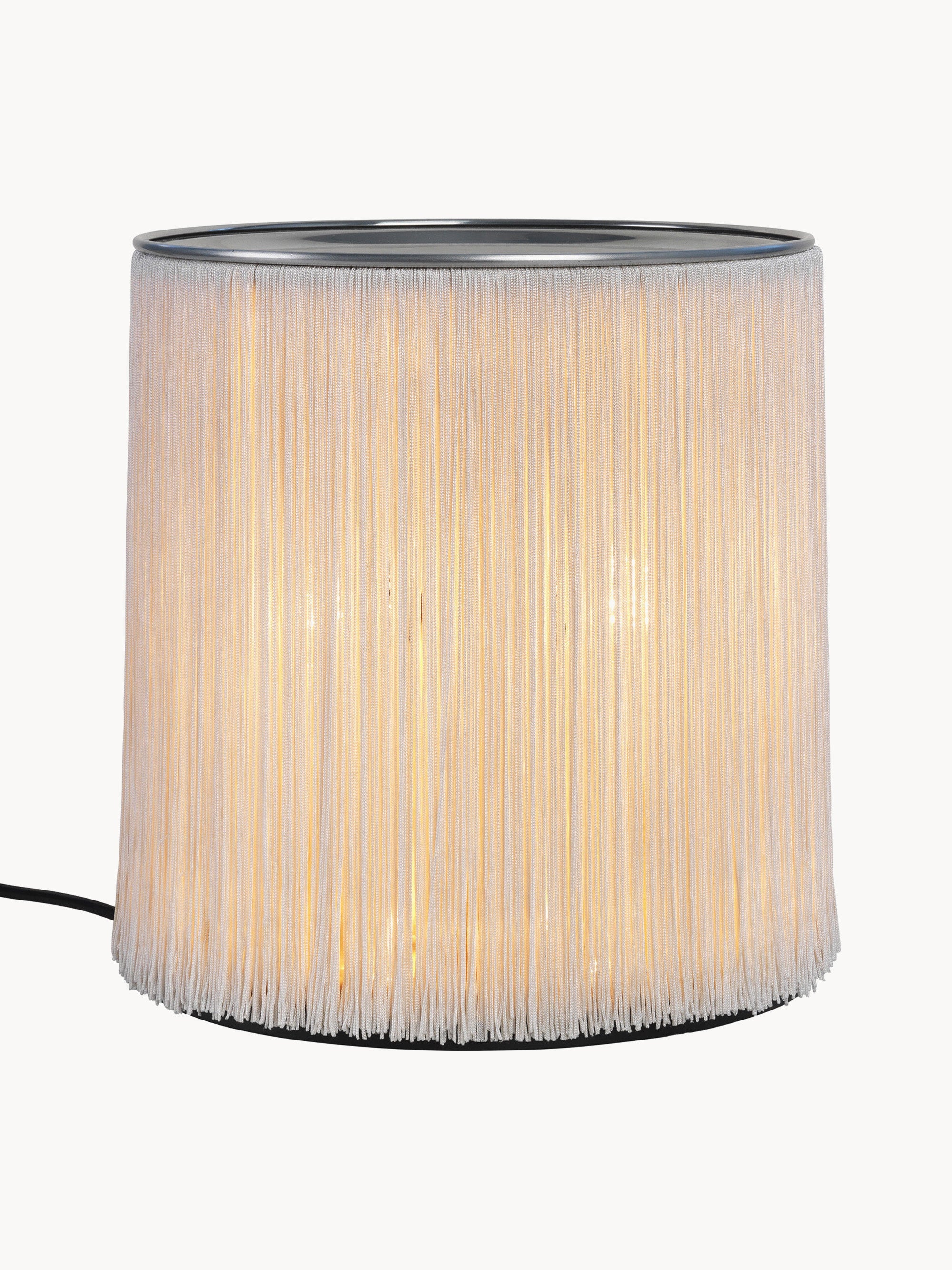 Lampe à poser Brampton - Blanc cassé, argenté