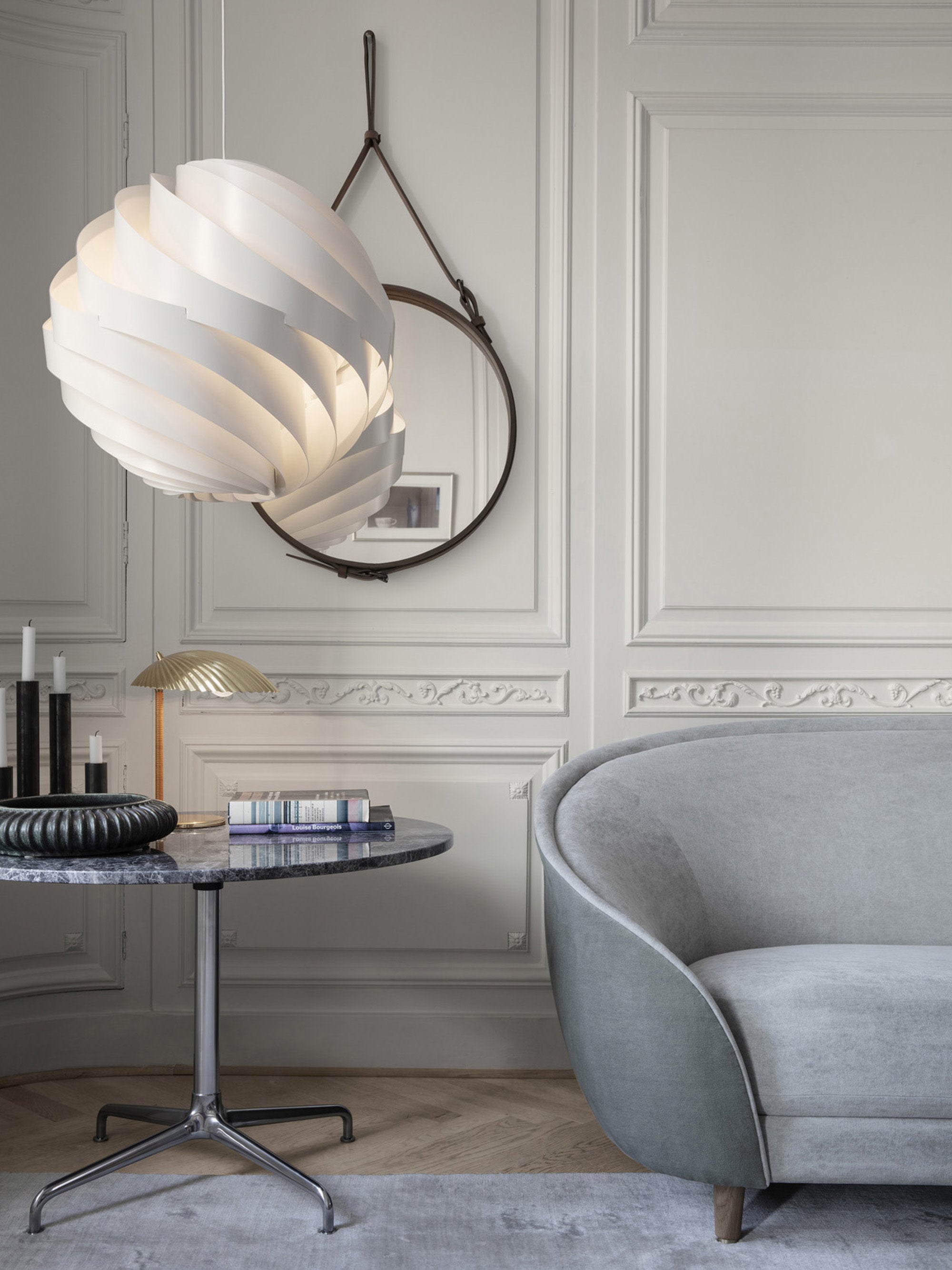 Lampe à poser Brady - Doré, brun clair