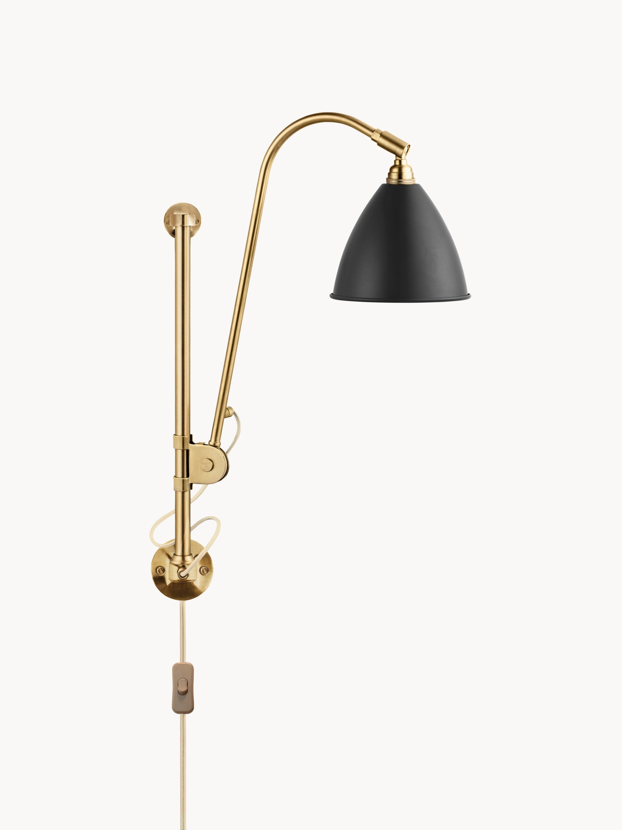 Applique murale Wyatt, intensité ajustable - Noir, doré