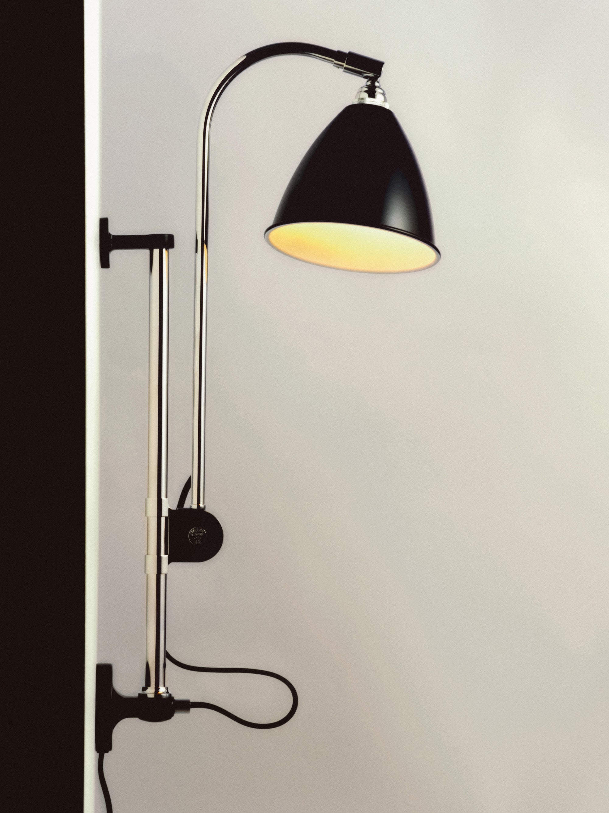 Applique murale Wyatt, intensité ajustable - Noir, argenté