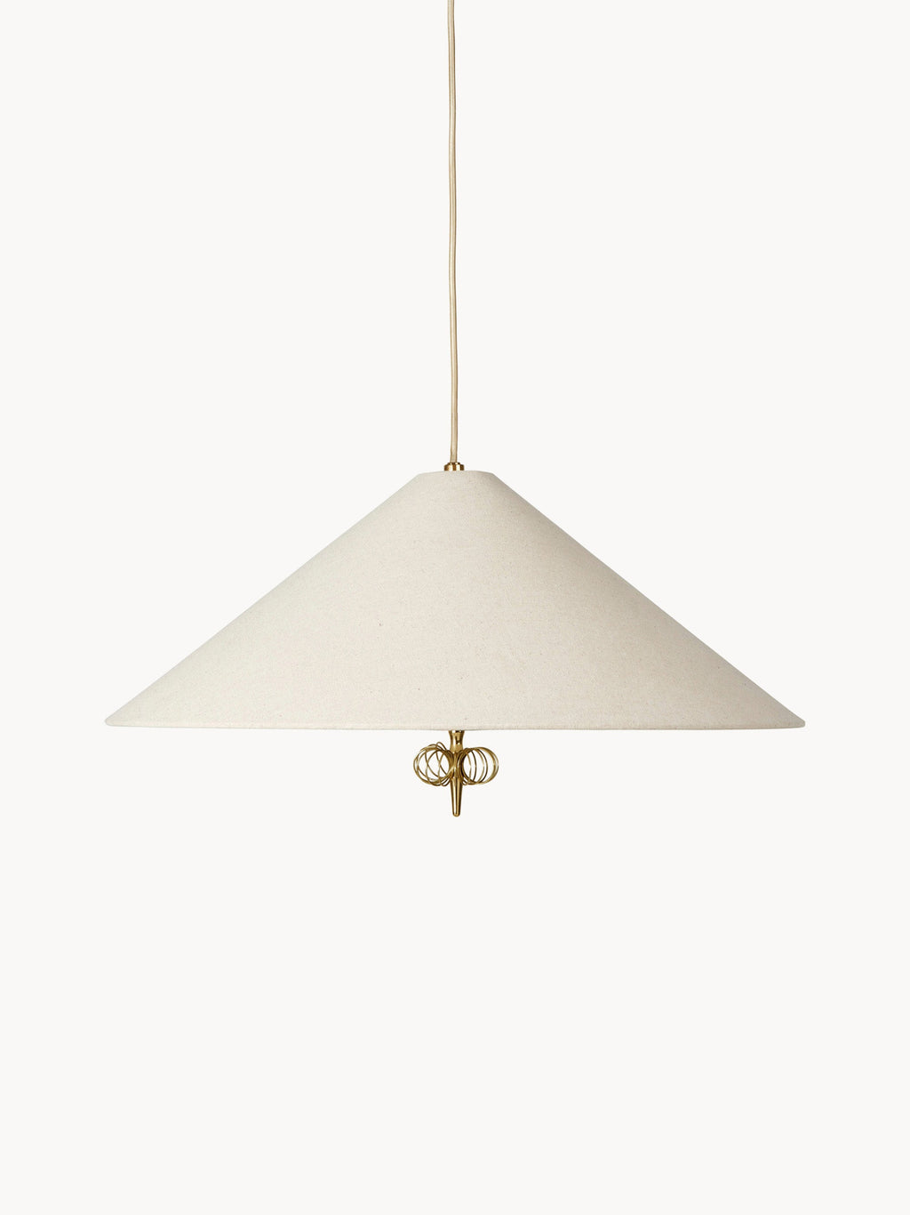 Suspension Boss - Blanc cassé, laiton