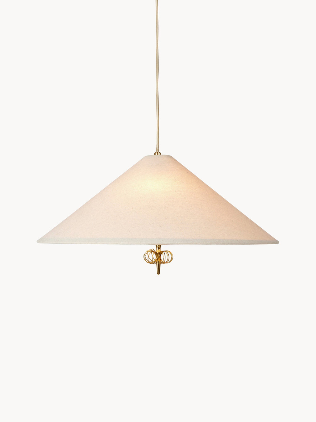 Suspension Boss - Blanc cassé, laiton