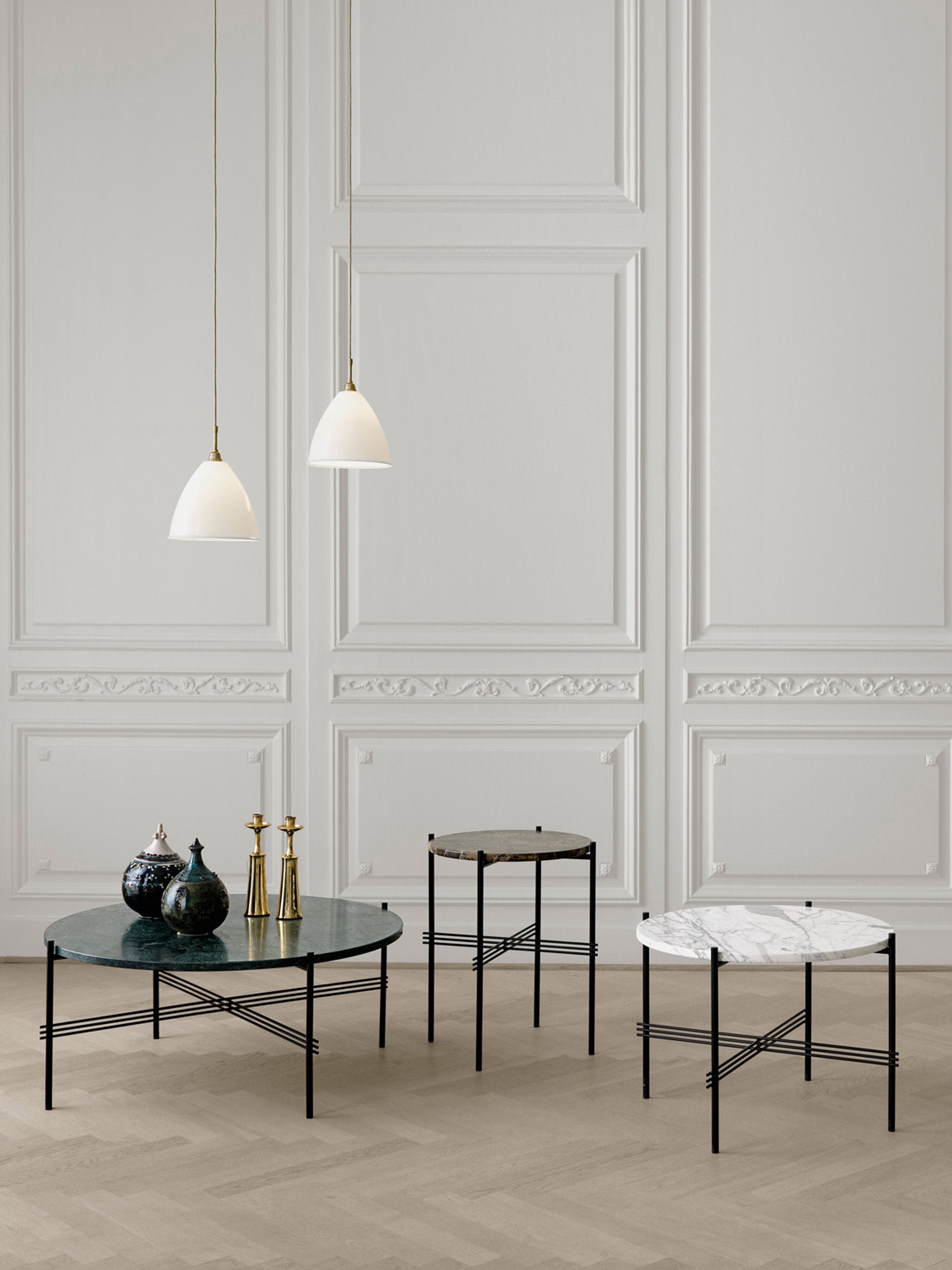 Petite suspension Refil - Blanc, doré