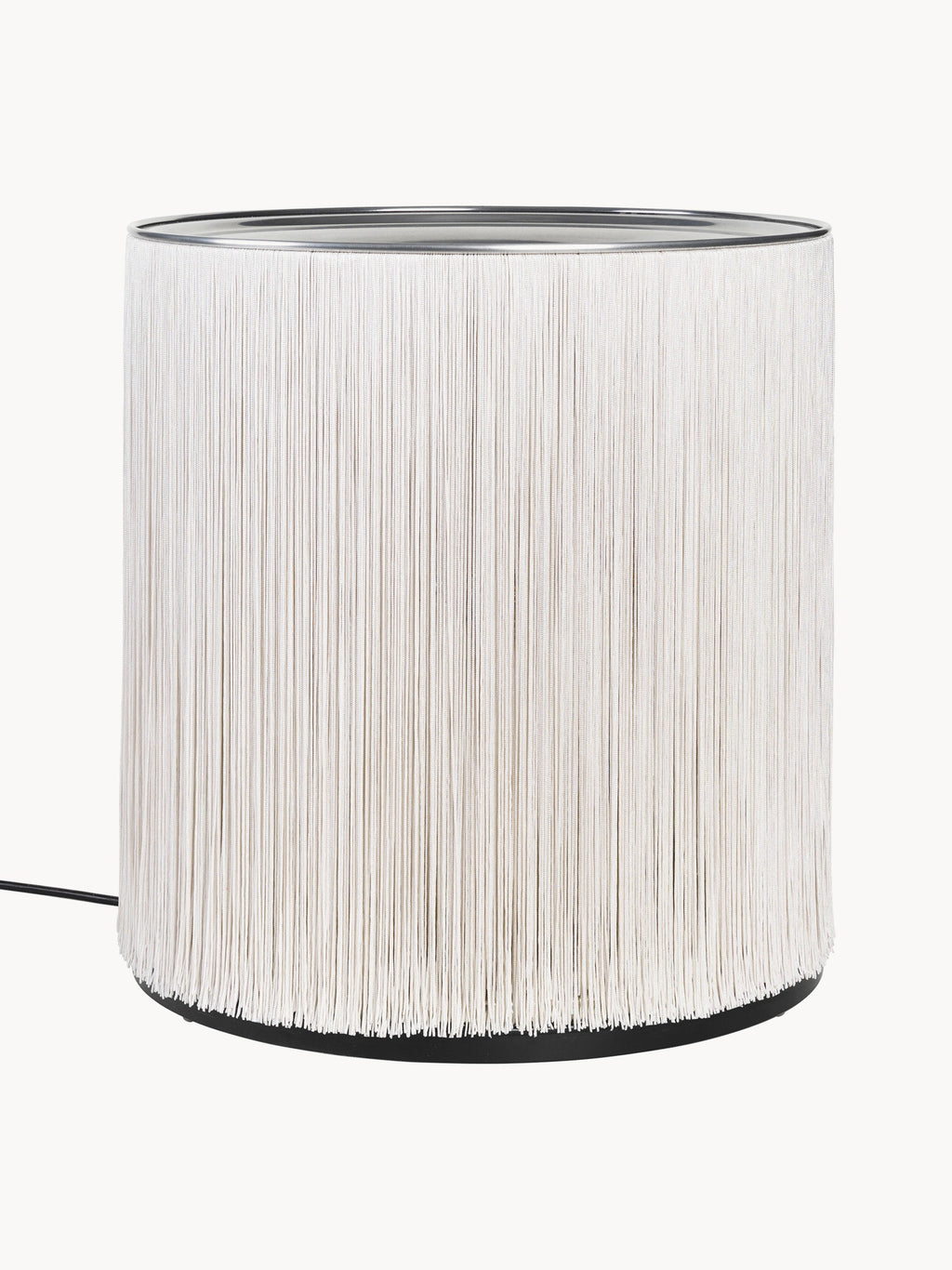 Petit lampadaire Brampton - Blanc cassé, argenté