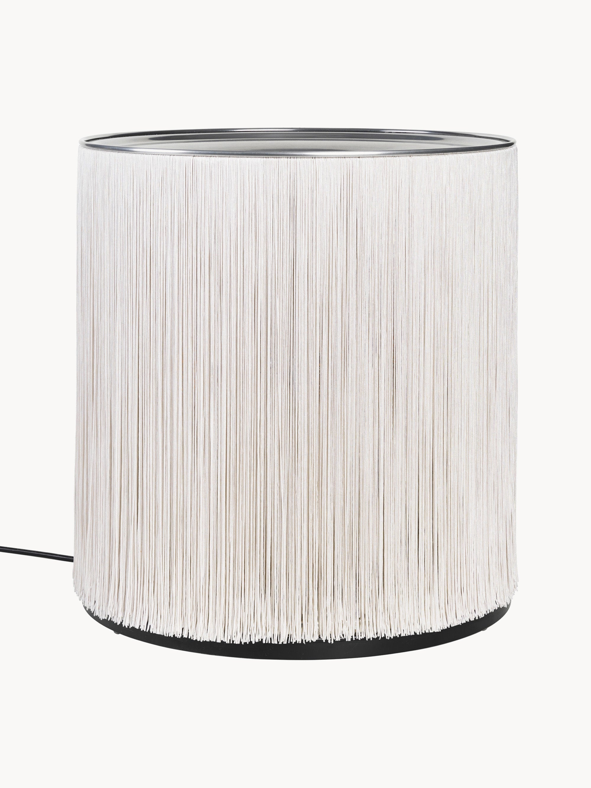 Petit lampadaire Brampton - Blanc cassé, argenté