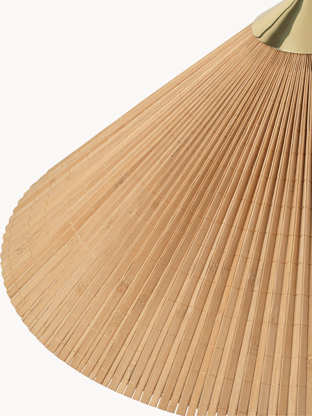 Lampadaire Eben - Beige, brun, laiton