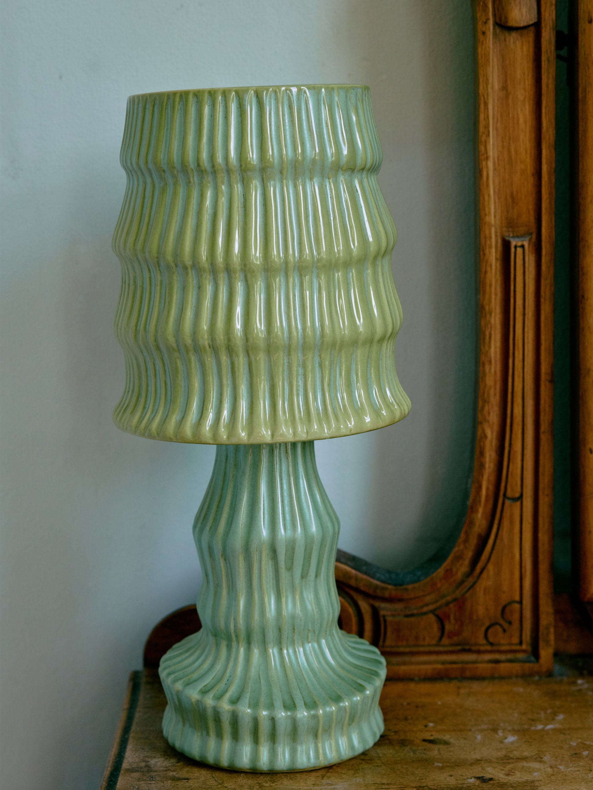 Petite lampe à poser Zeb - Tons verts