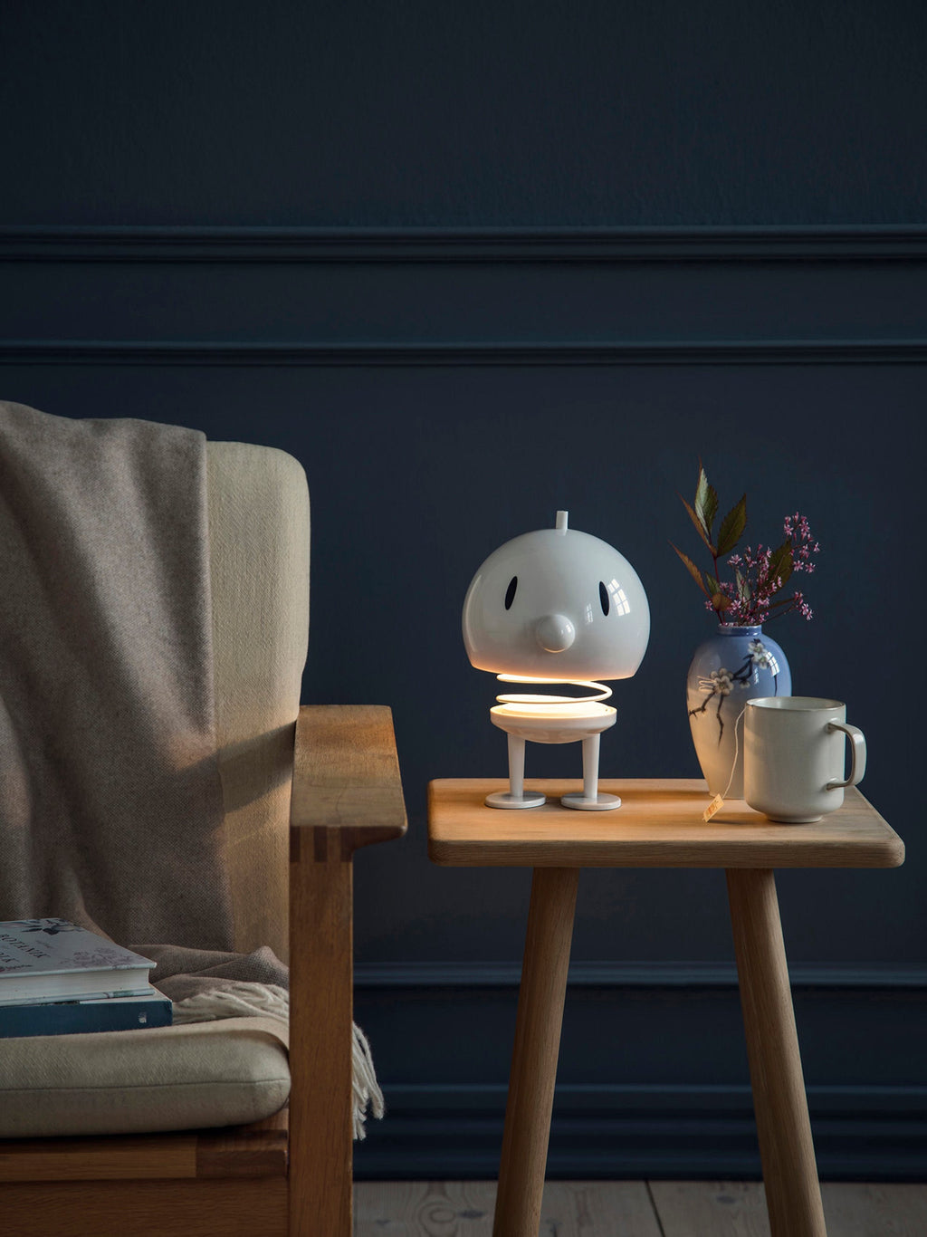 Lampe à poser LED portable Zayne, intensité ajustable - Blanc