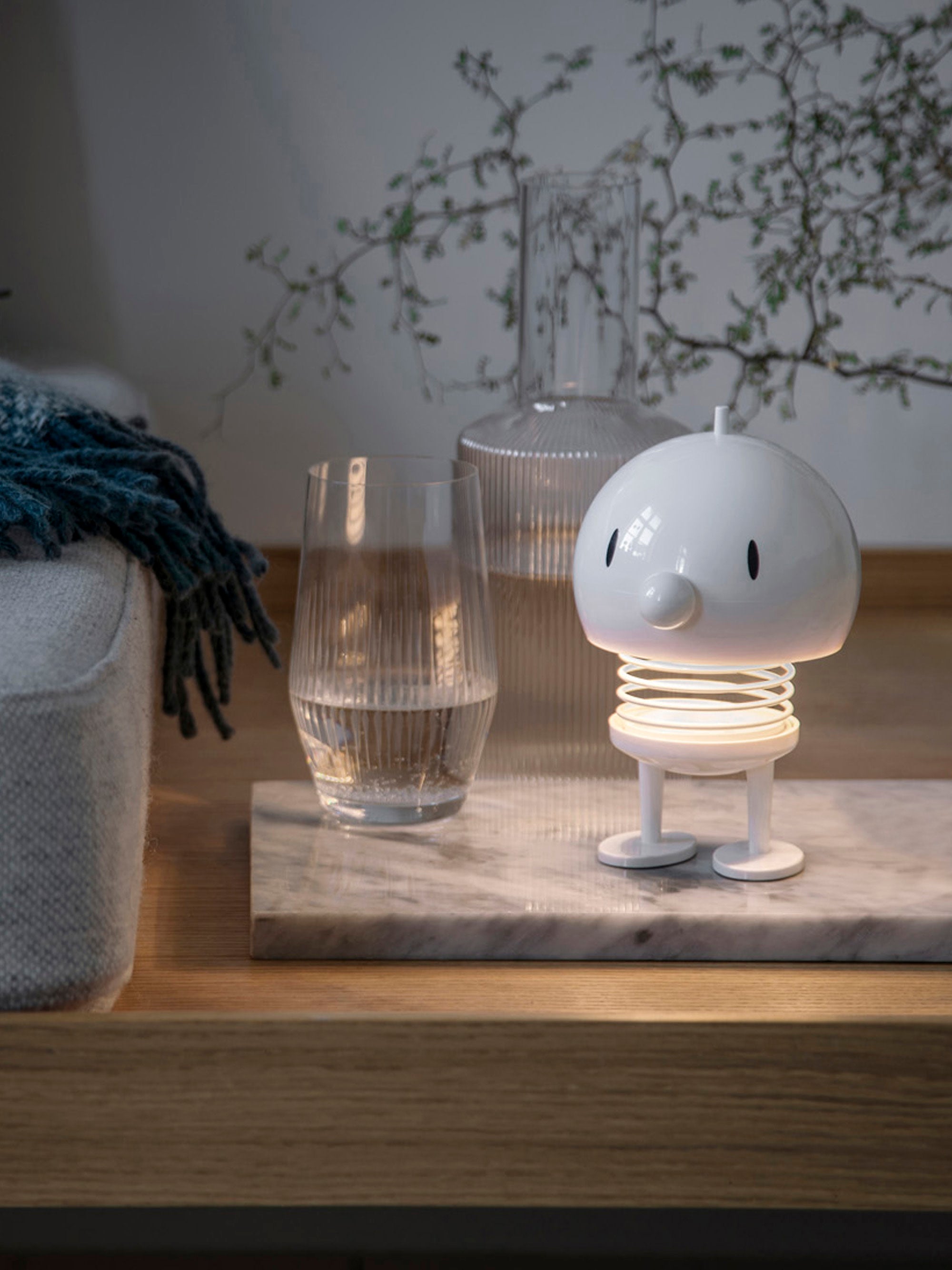 Lampe à poser LED portable Zayne, intensité ajustable - Blanc