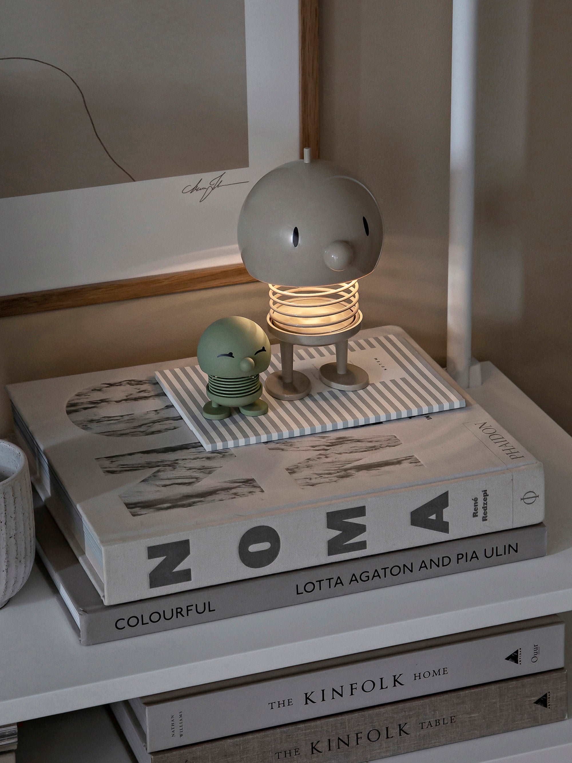 Lampe à poser LED portable Zayne, intensité ajustable - Beige