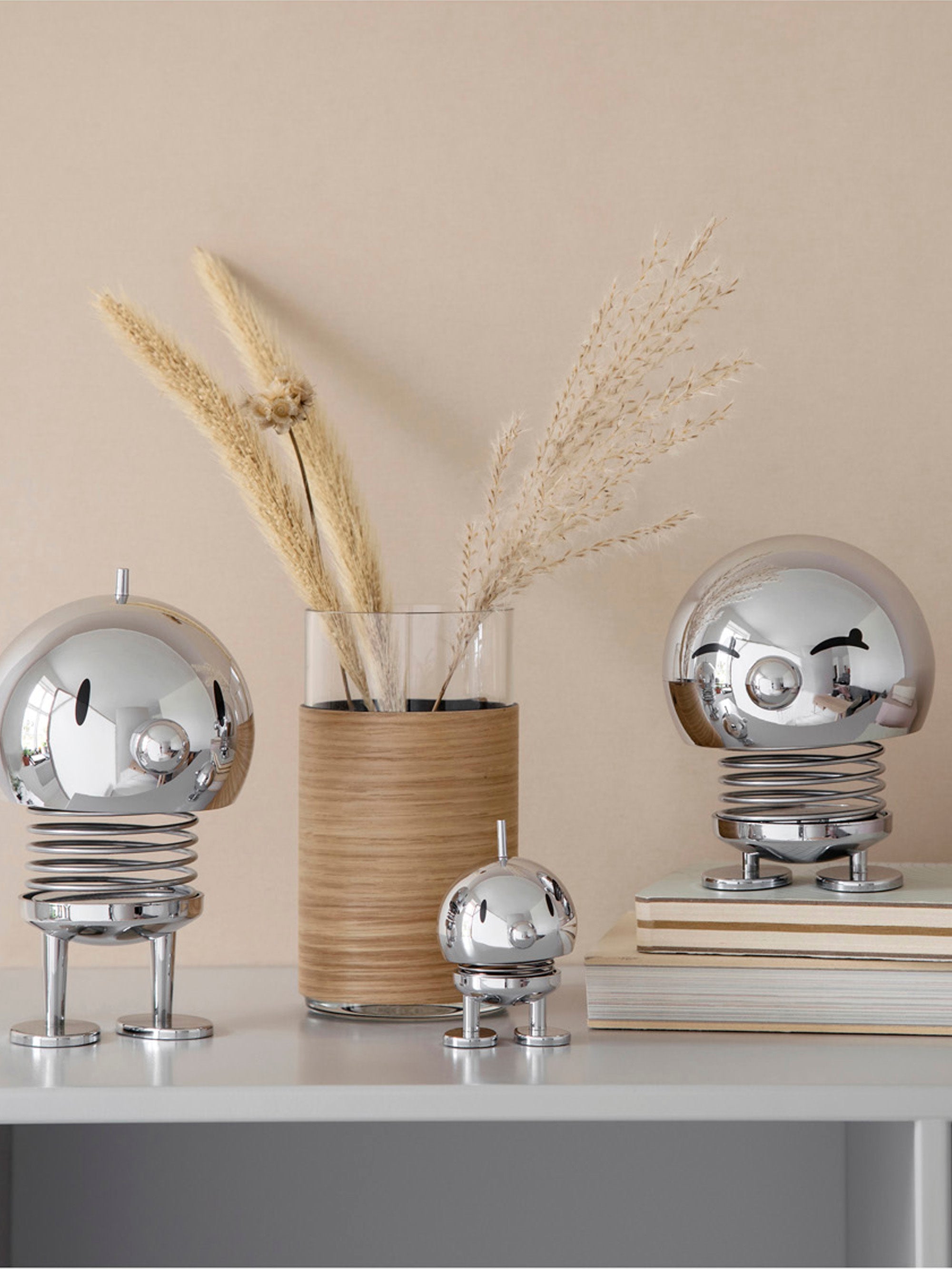 Lampe à poser LED portable Zayne, intensité ajustable - Argenté