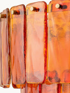Lustre artisanal Almund - Orange, doré