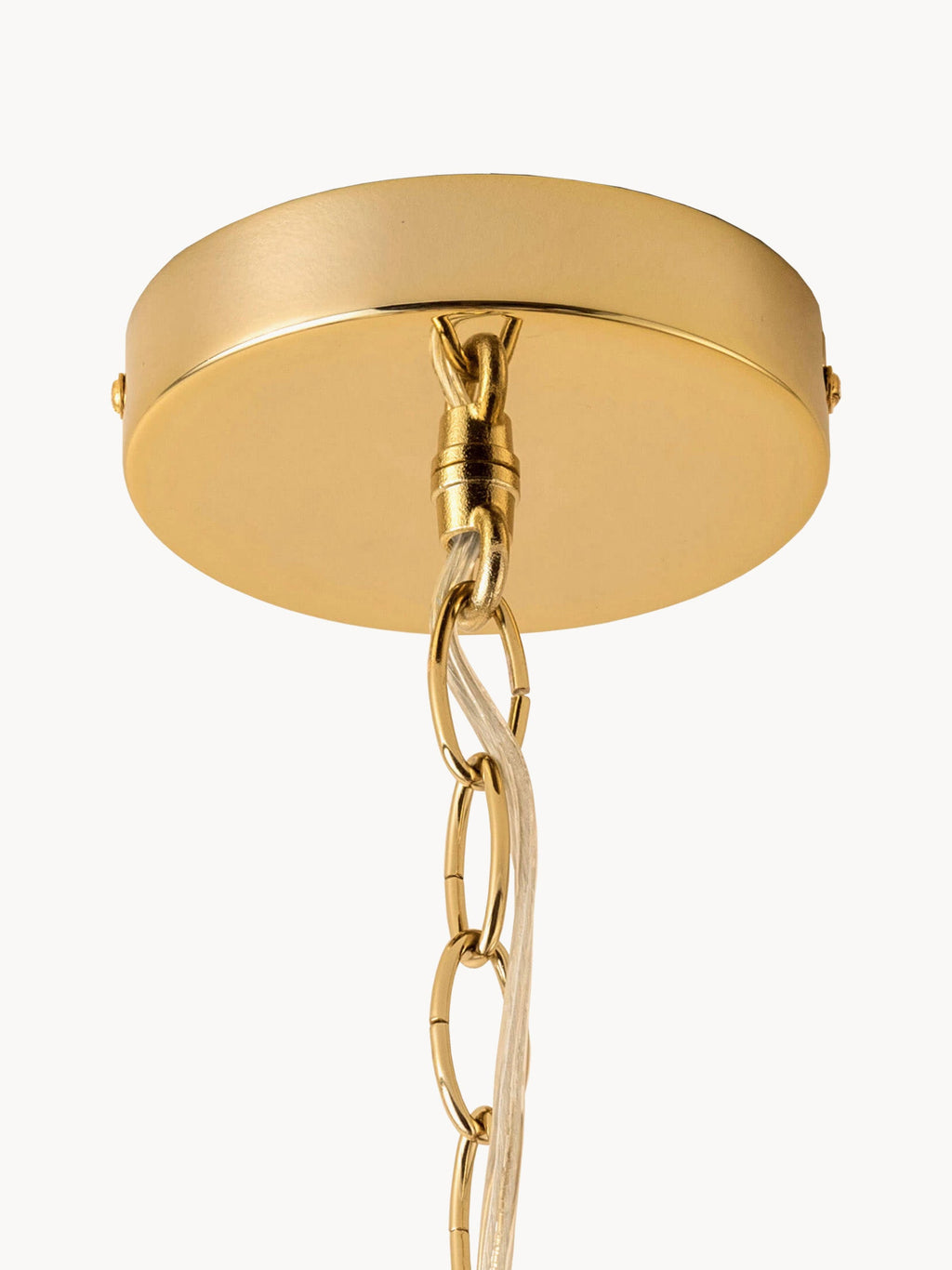 Lustre artisanal Almund - Orange, doré